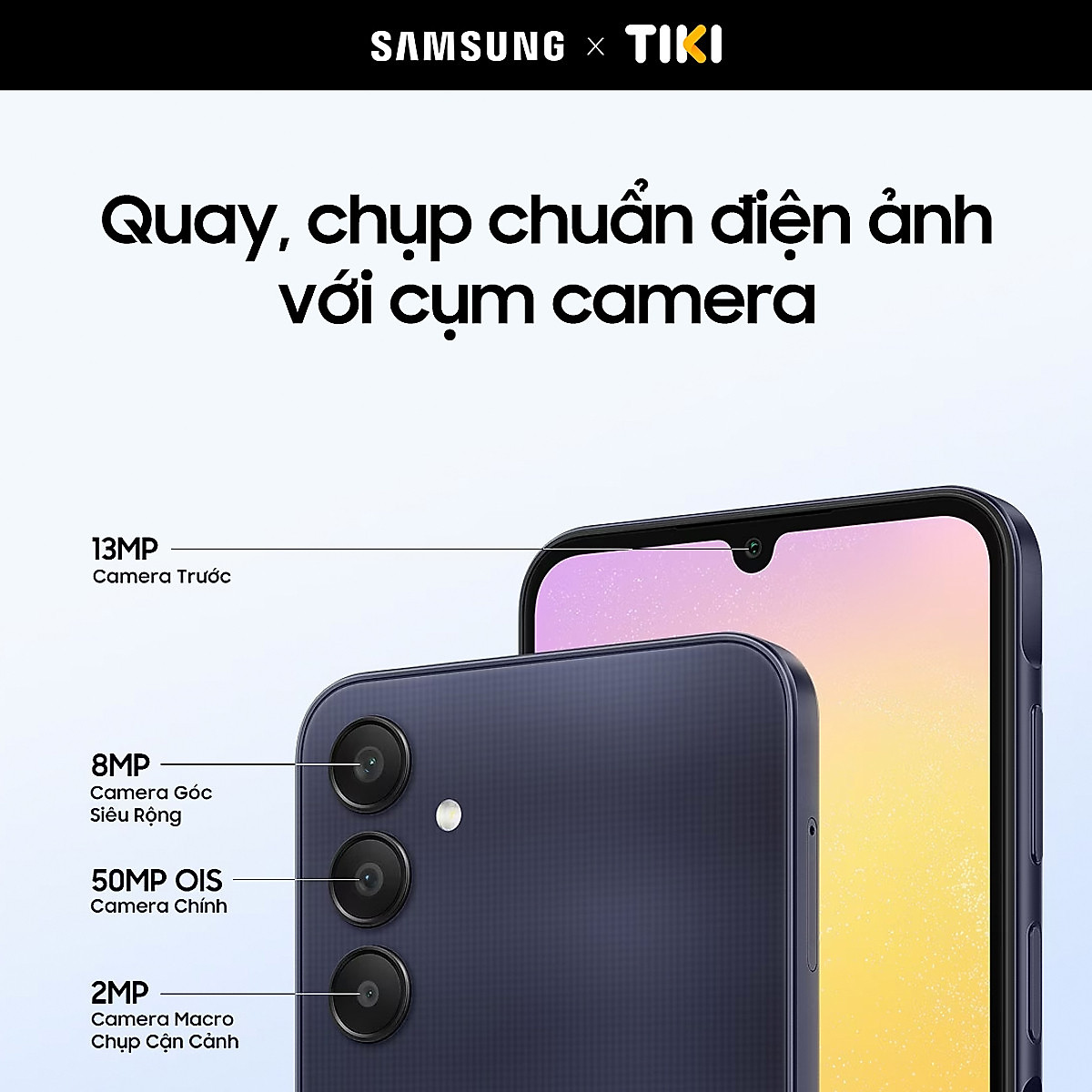 Điện Thoại Samsung Galaxy A25 5G (6GB/128GB) - Đã kích hoạt bảo hành điện tử - Hàng Chính Hãng
