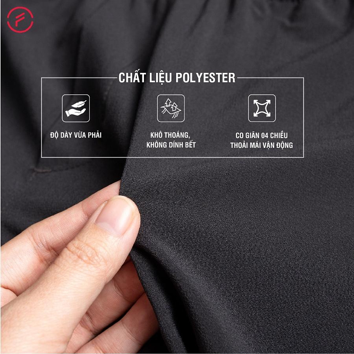 Quần short thể thao nam Fasvin S22491.HN chất liệu cao cấp mềm mịn thoải mái