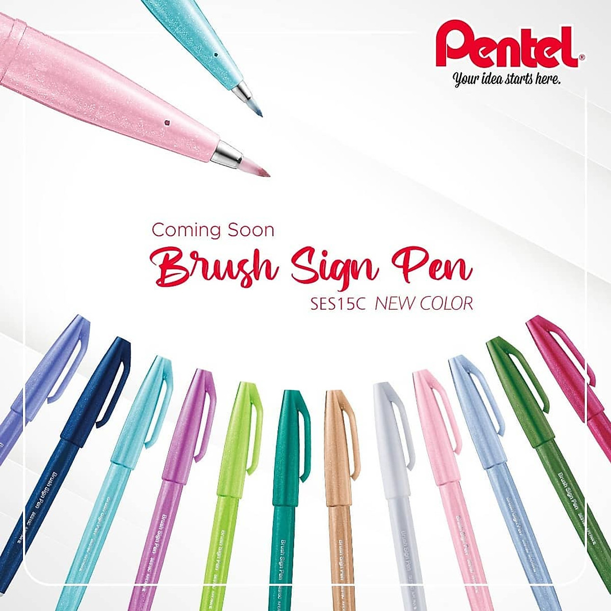 Bút Viết Thư Pháp Nhật Bản Pentel Brush Sign Pen SES15C