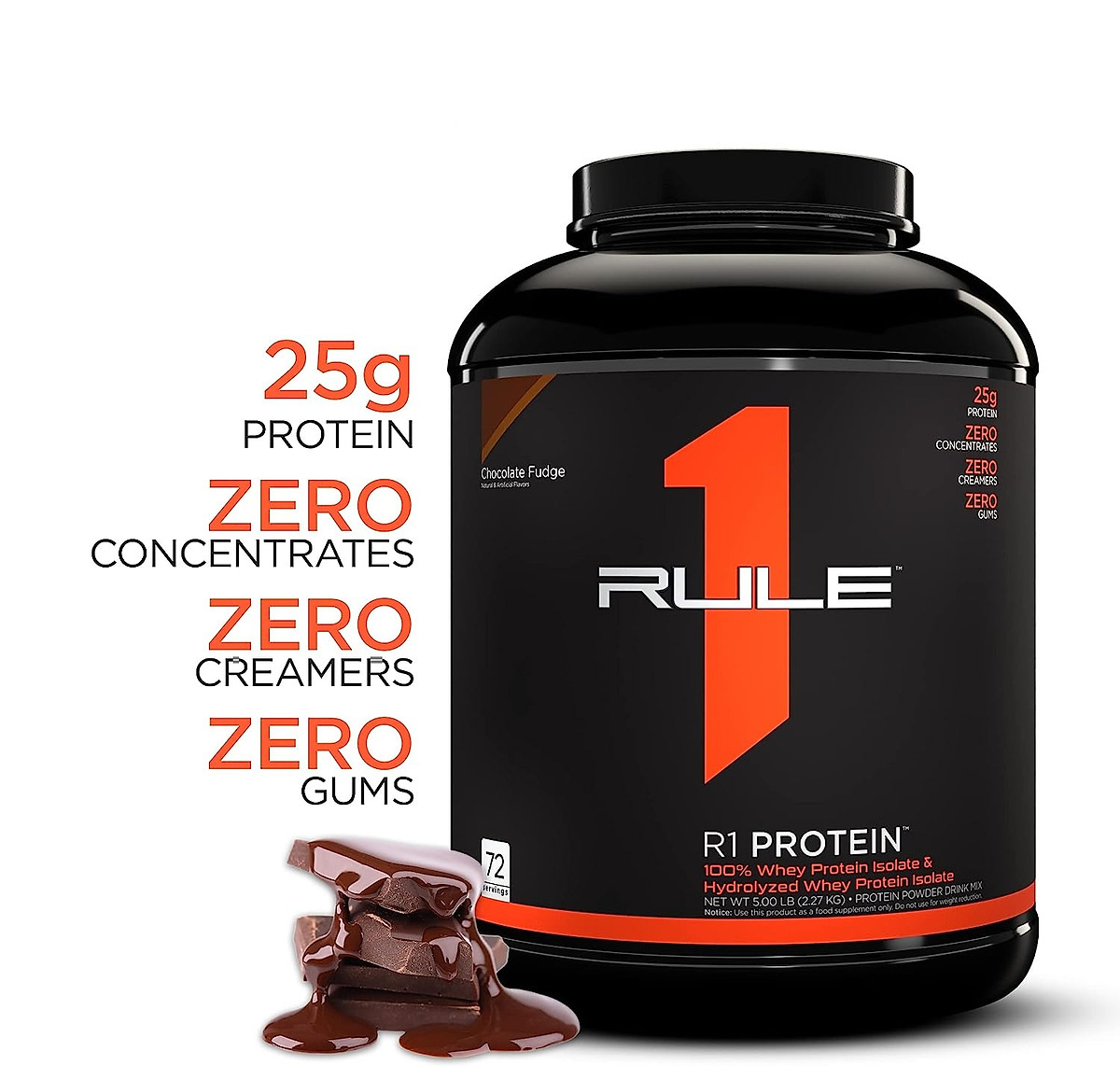 Thực phẩm tăng cơ Rule 1 Protein Isolate/ Hydrolysate 4.8-5.01lb tặng Rule 1 Shaker