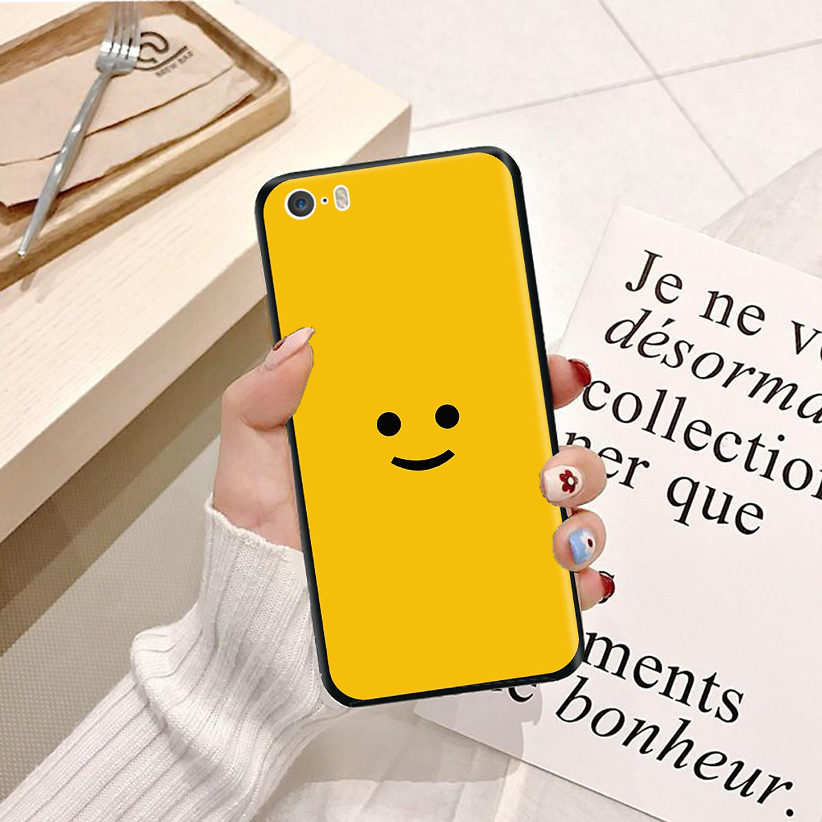 Ốp lưng điện thoại iPhone 5 viền silicon dẻo TPU hình Emoji - Đa ...