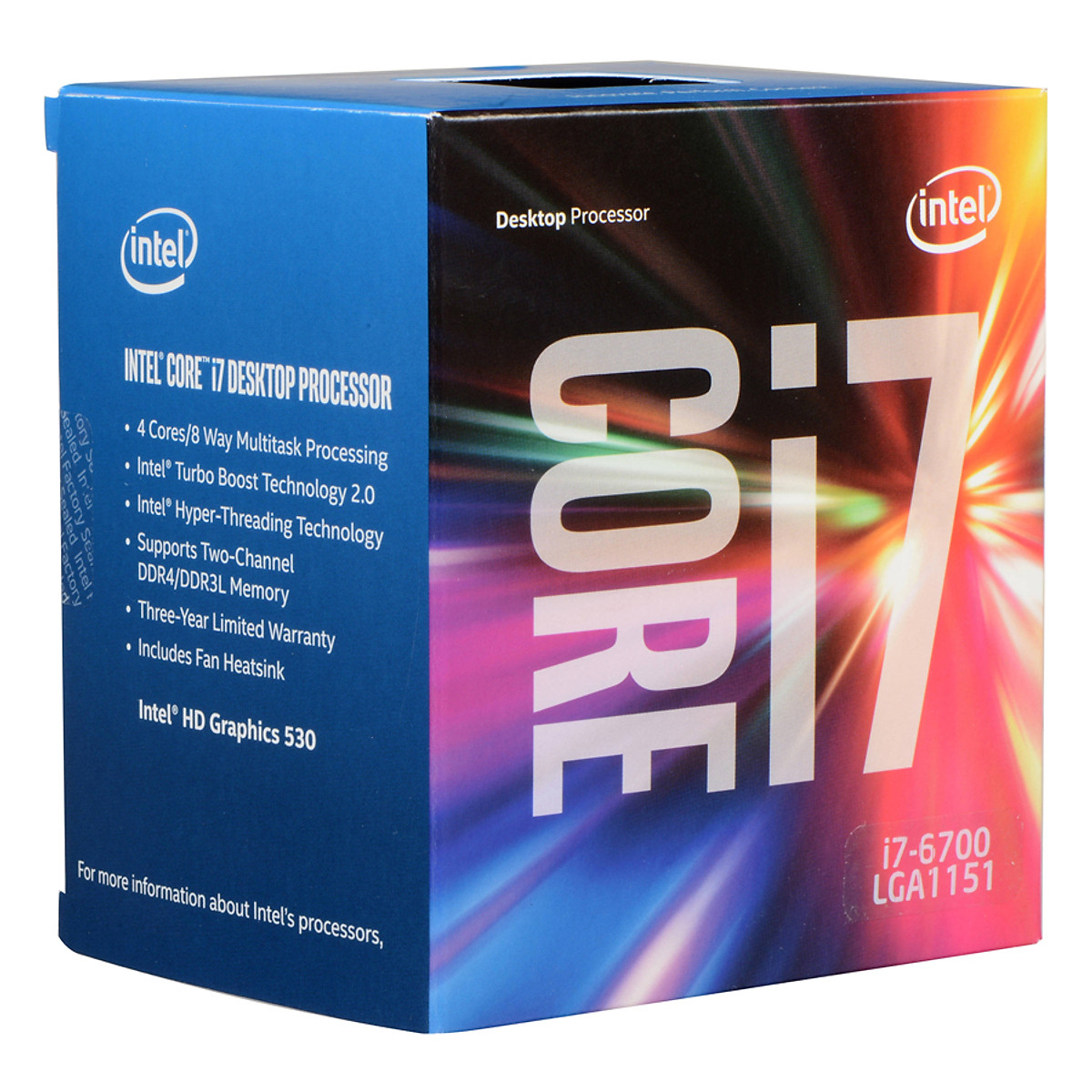 Bộ Vi Xử Lý CPU Intel Core I7 6700 Tray (3.40Ghz, 8MB) + Fan - Hàng Chính Hãng