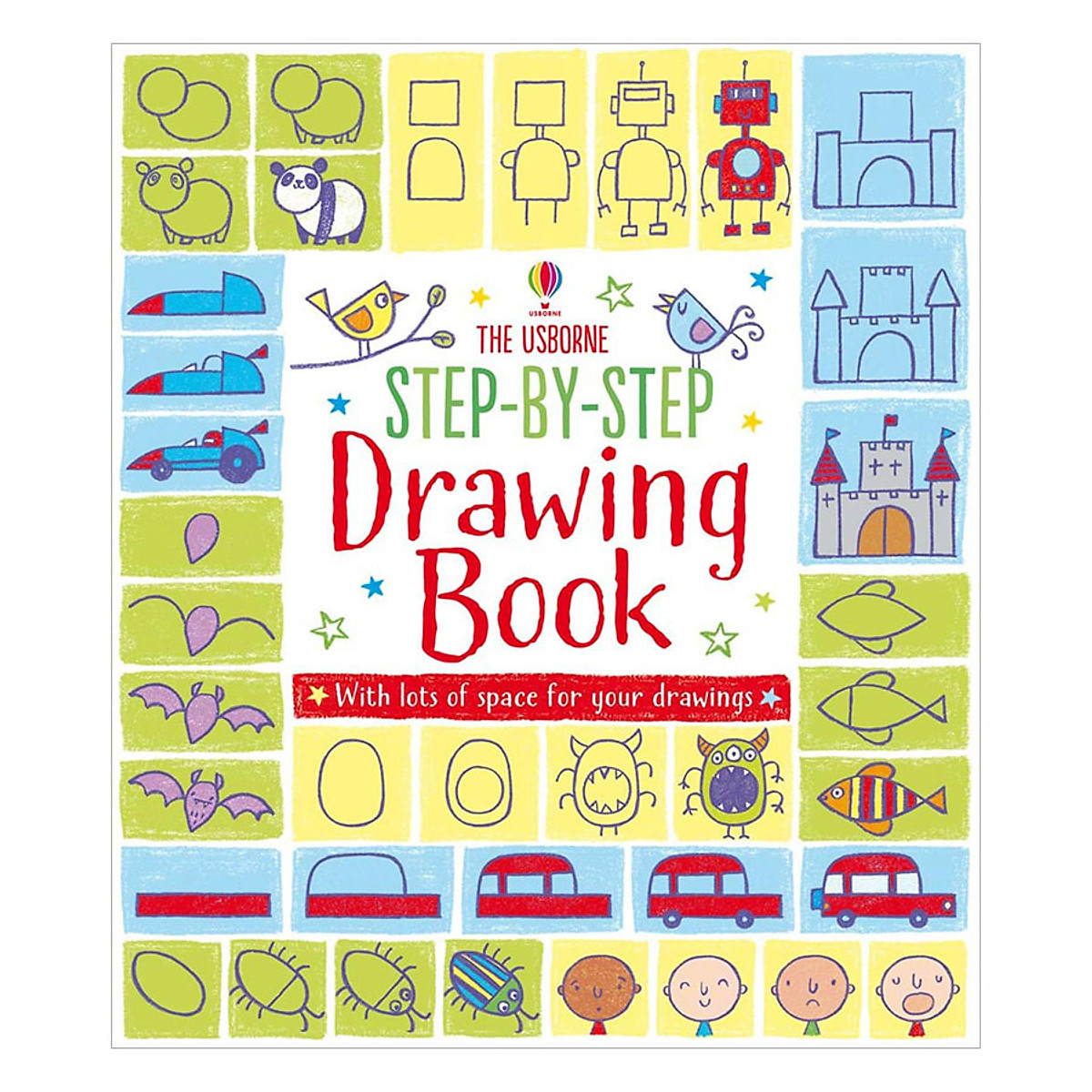 Sách tương tác tiếng Anh - Usborne Step-by-step Drawing Book