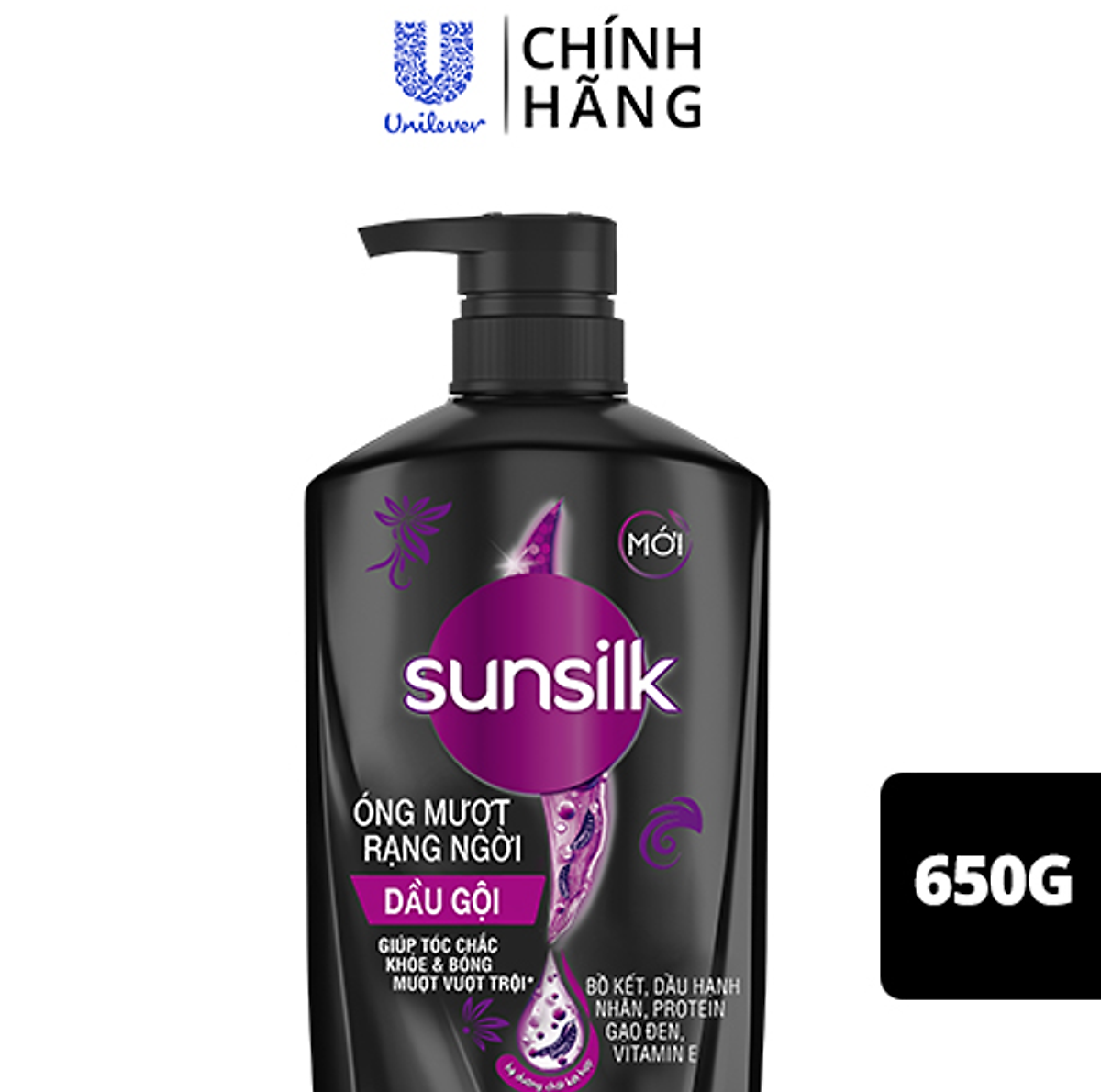 Dầu gội Sunsilk làm sạch và mềm mượt tóc gấp 5 lần, cho mái tóc ngát hương suốt 48h
