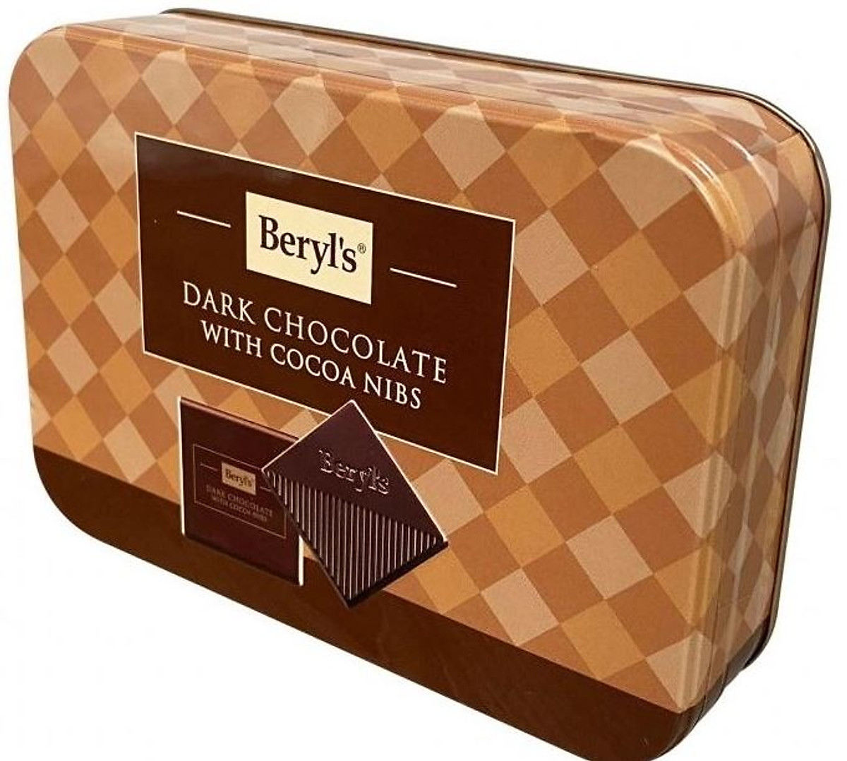 Socola Đắng Beryl’s Dark Chocolate with Cocoa Nibs 108g Chocolate hộp