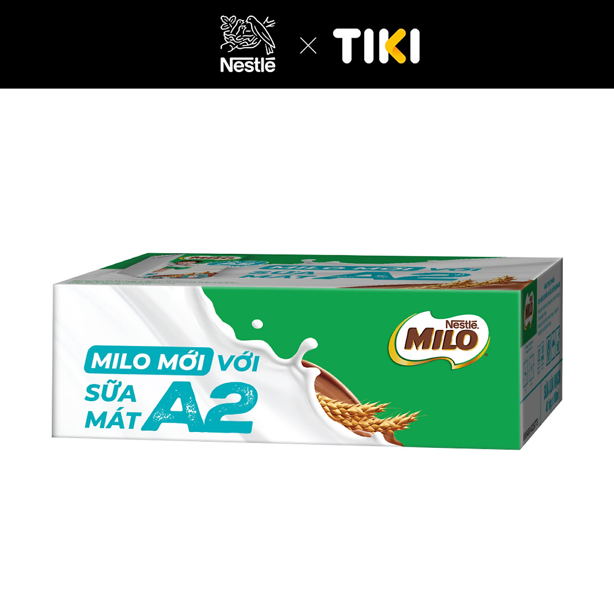 Thùng 48 Hộp Sữa Nestlé MILO A2 MỚI (180ml / Hộp)