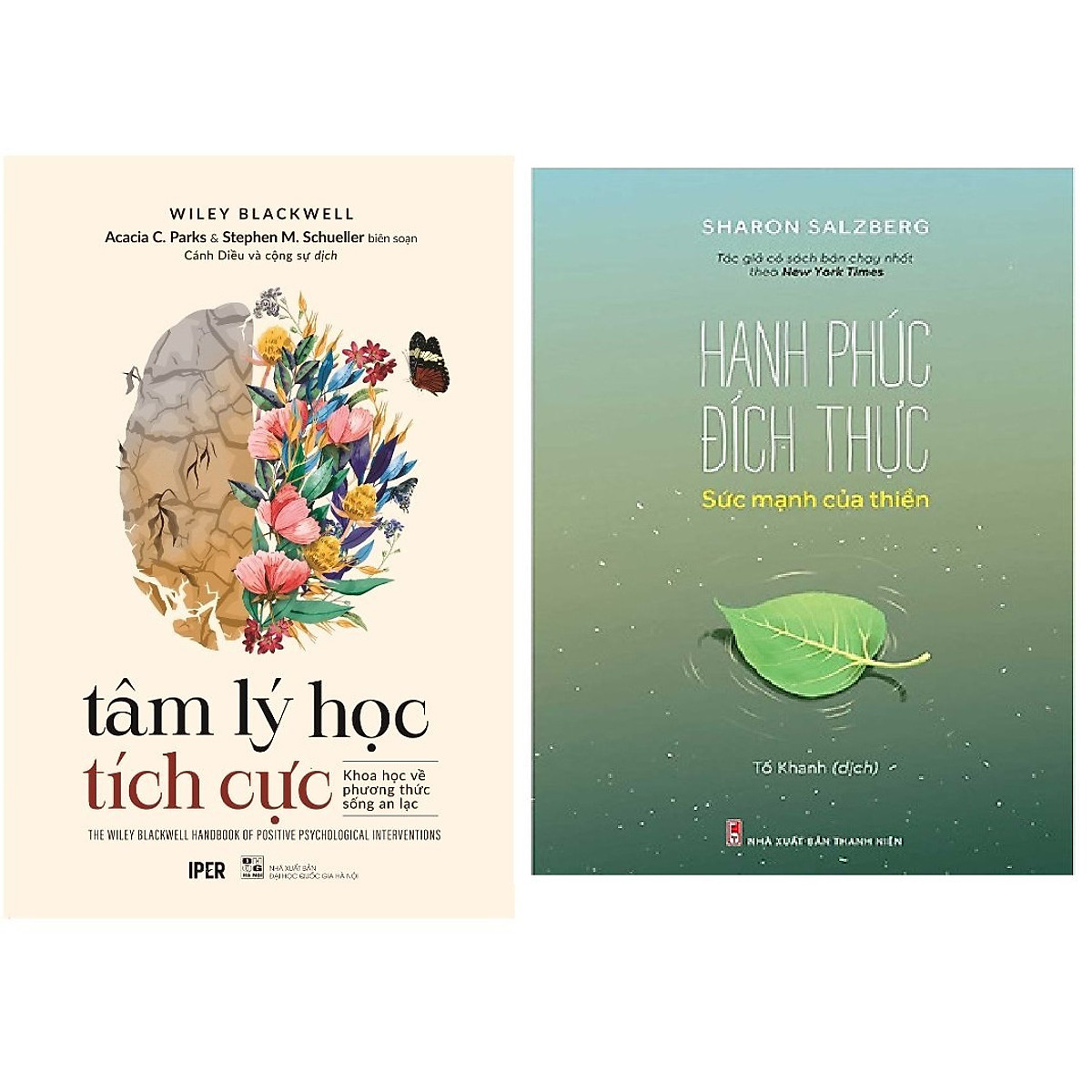 Combo Tâm Lí Học Tích Cực - Khoa Học Về Phương Thức Sống An Lạc+Hạnh Phúc Đích Thực - Sức Mạnh Của Thiền.MHBooks