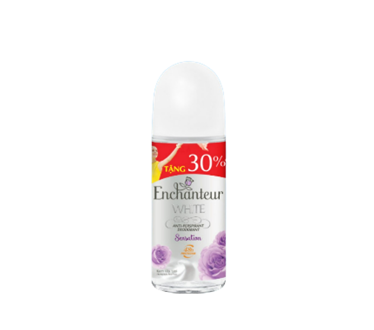 Lăn Khử Mùi Trắng Da Hương Nước Hoa Enchanteur Sensation 50ml - 1012075