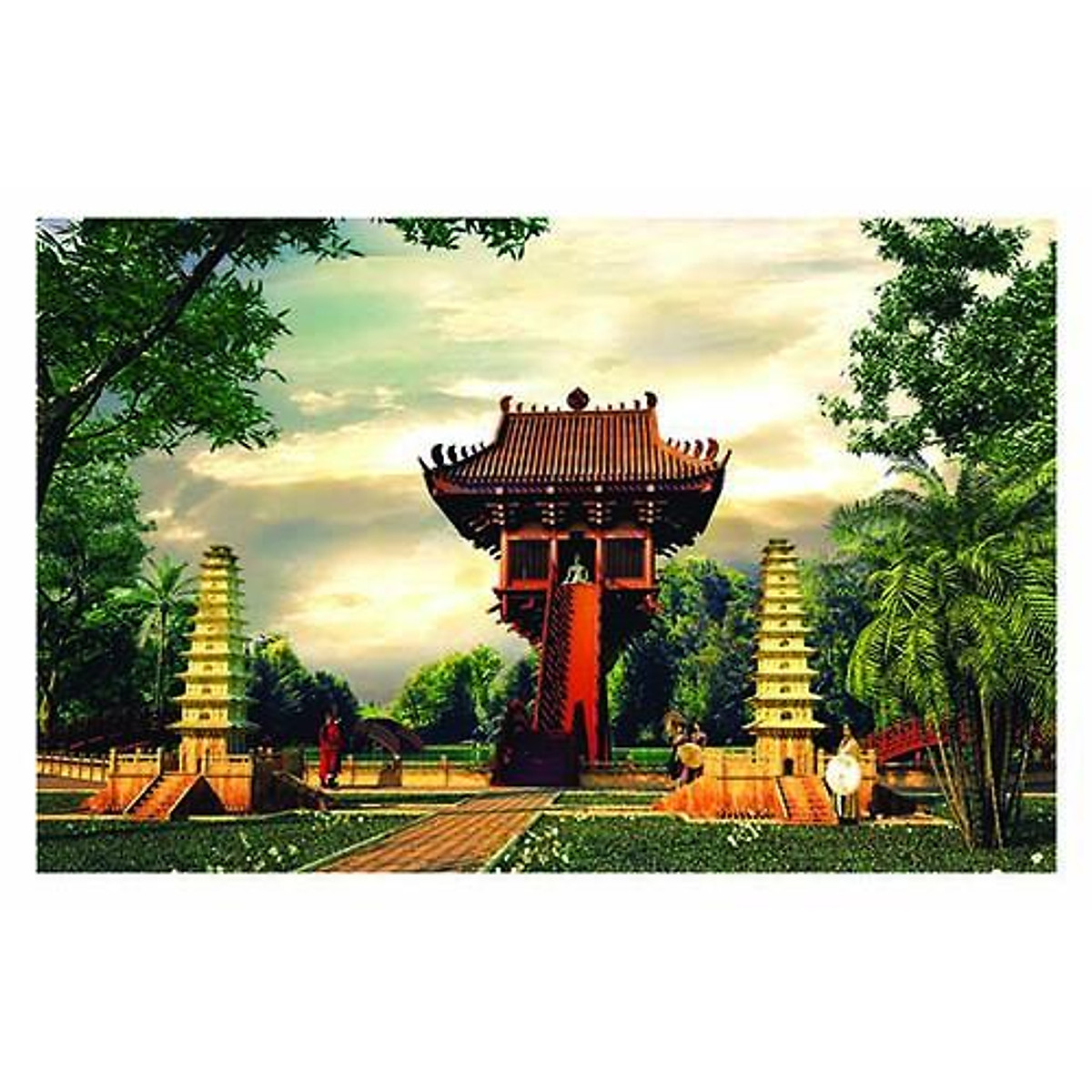 Tranh Phong Cảnh Hà Nội Xưa - Hnx052 - Tranh Canvas