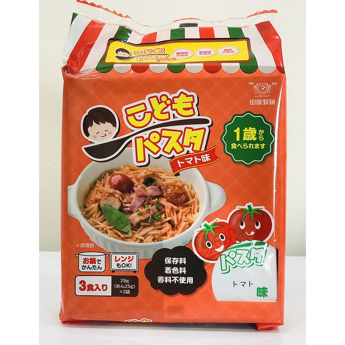 Mì ý trẻ em vị cà chua - Kid’s Pasta ( Tomato ) - Tanabiki Nhật Bản