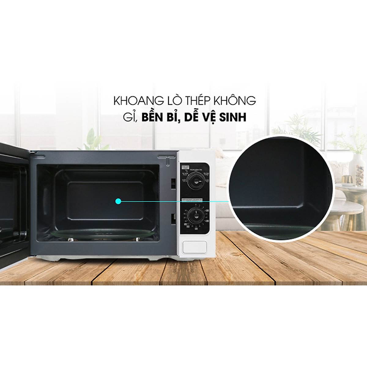 Lò Vi Sóng Toshiba ER-SM20(W1)VN (20 Lít) - Hàng Chính Hãng