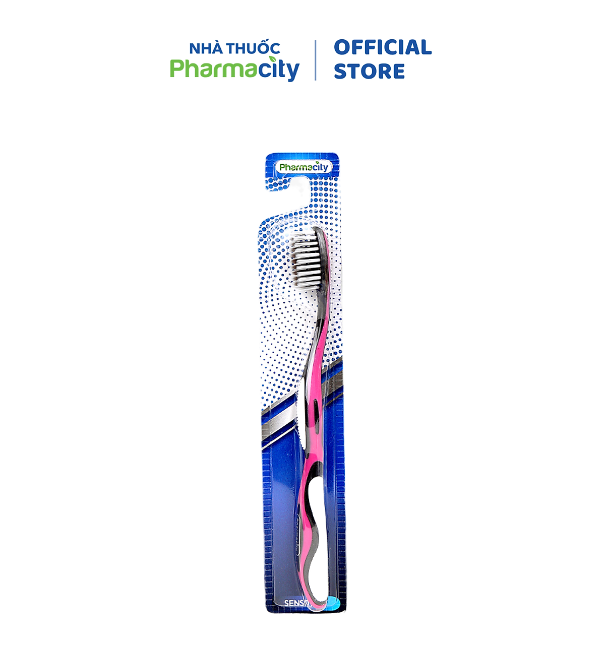 Bàn chải đánh răng Pharmacity Sensitive cho răng nhạy cảm (Vỉ 1 cái)