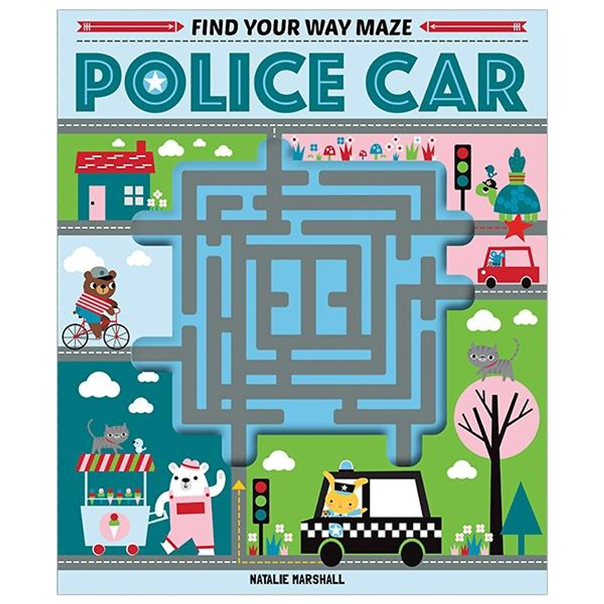 Find Your Way Maze Police Car