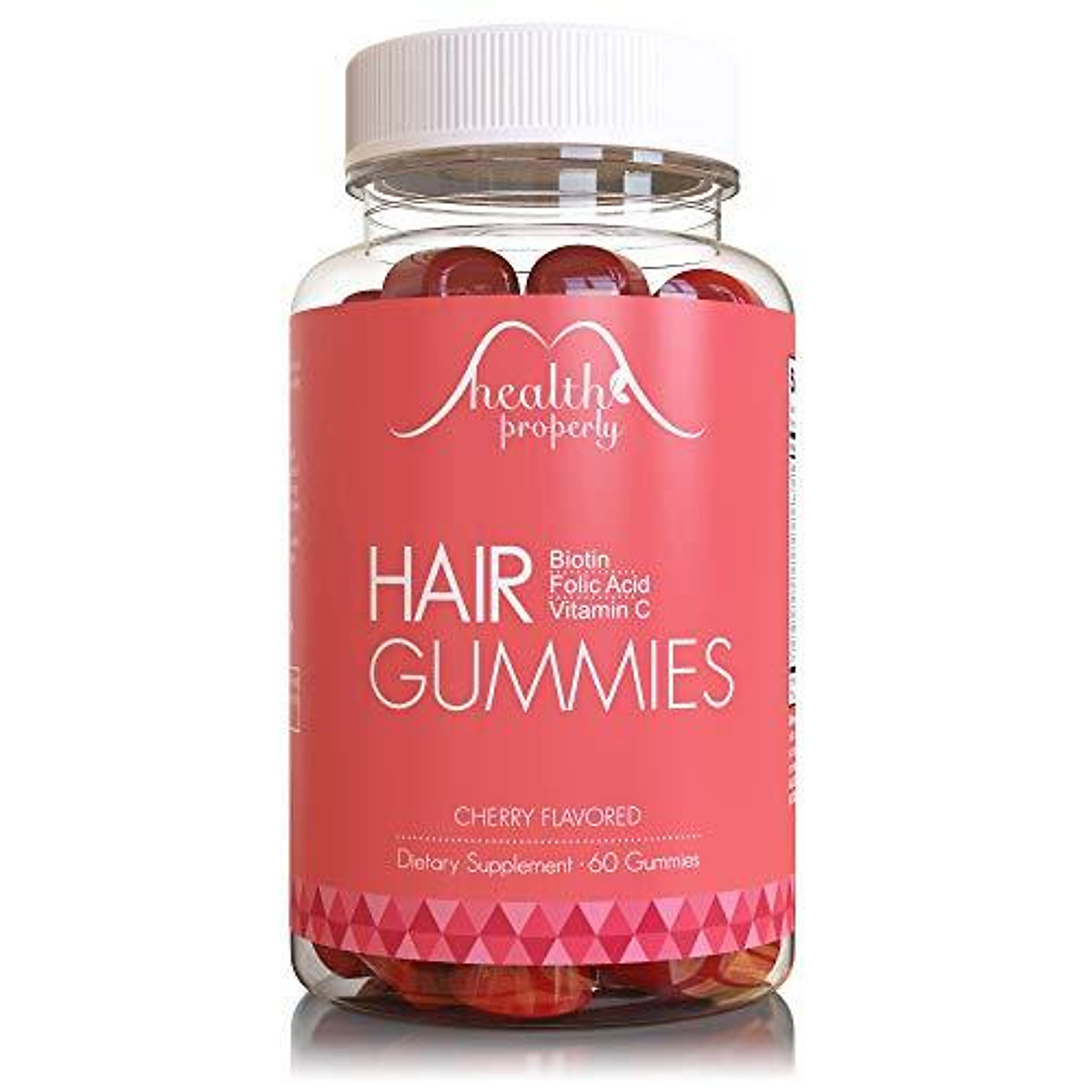 Mua HEALTH PROPERLY - Hair Gummy Vitamins for Healthy Hair Growth |  Scientifically Formulated 5000mcg Biotin Folic Acid | Hair Skin and Nails  Vitamin | for All Types of Hair | Gummies