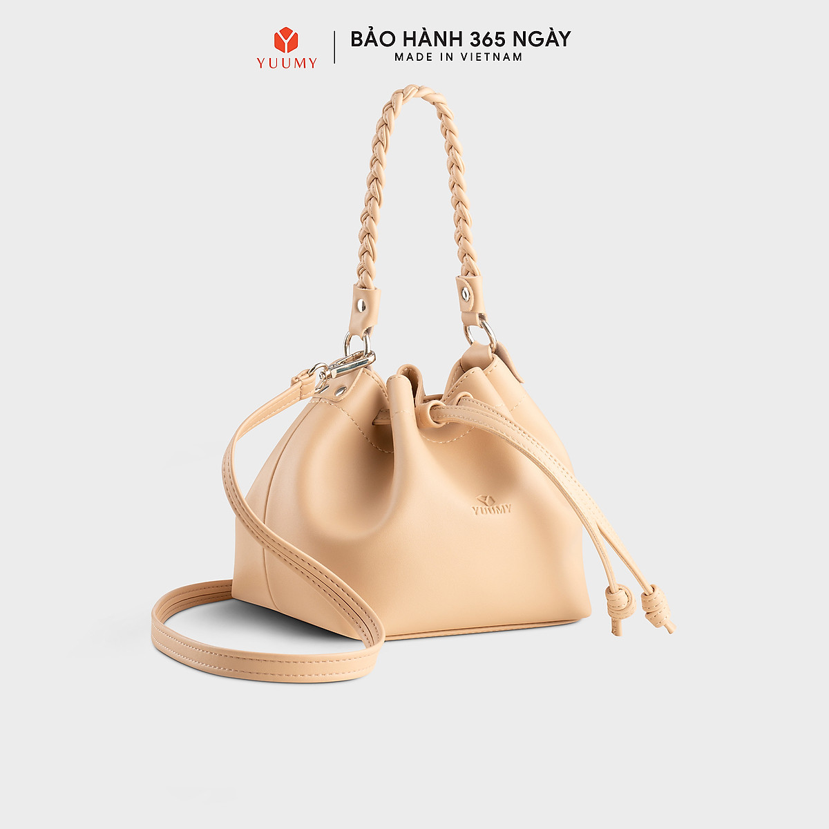 Túi Yuumy ( Thời trang nữ thiết kế dây rút - Túi đeo chéo da Seasand YN265 )