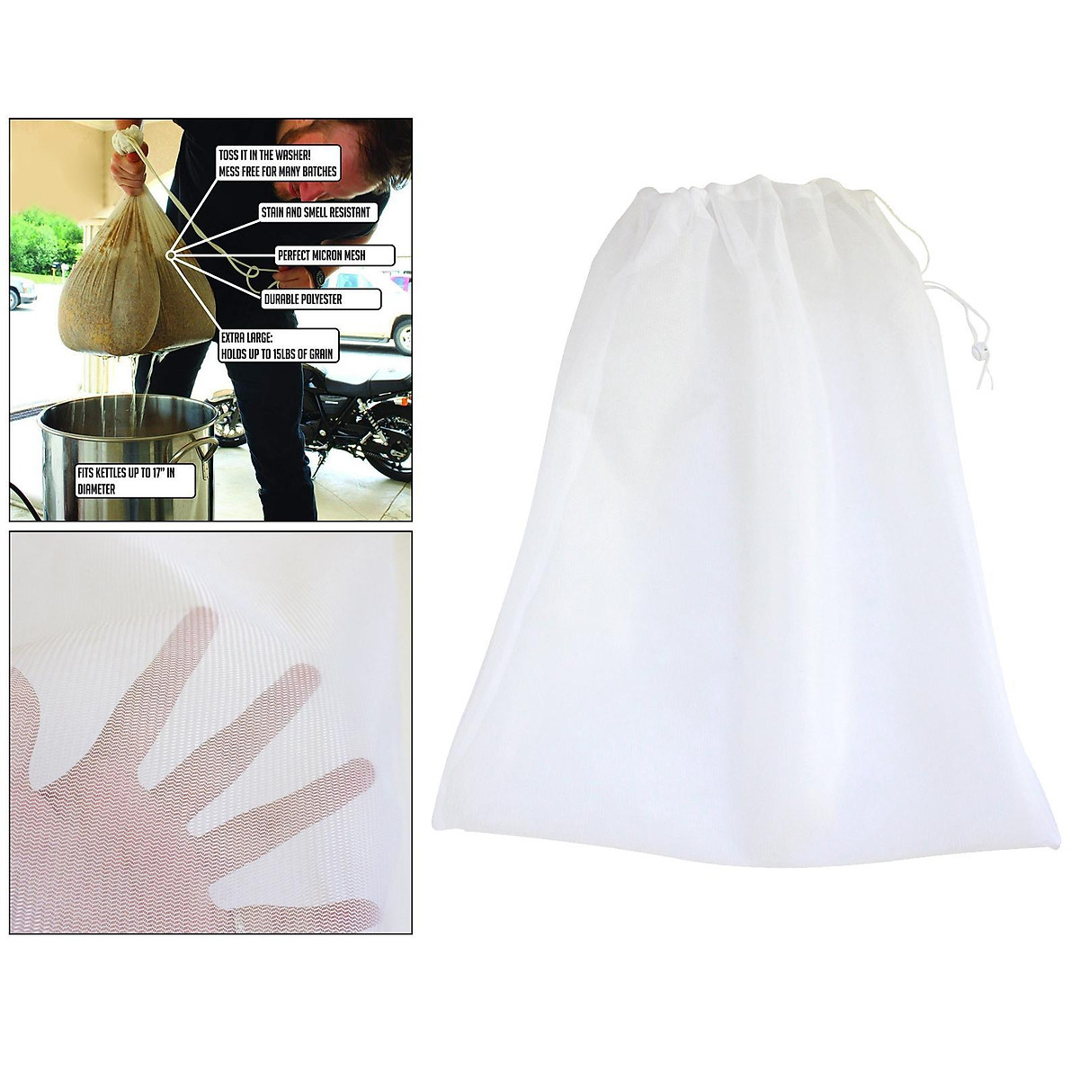 Mua Reusable Straining Bag Filter Mesh Food Strainer Bag Fruit Bag