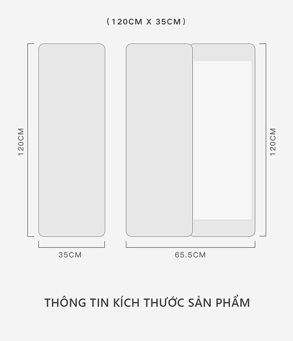 Gương toàn thân treo tường đa năng có móc để đồ tiện dụng tiết kiệm không gian thương hiệu IGA - GP263