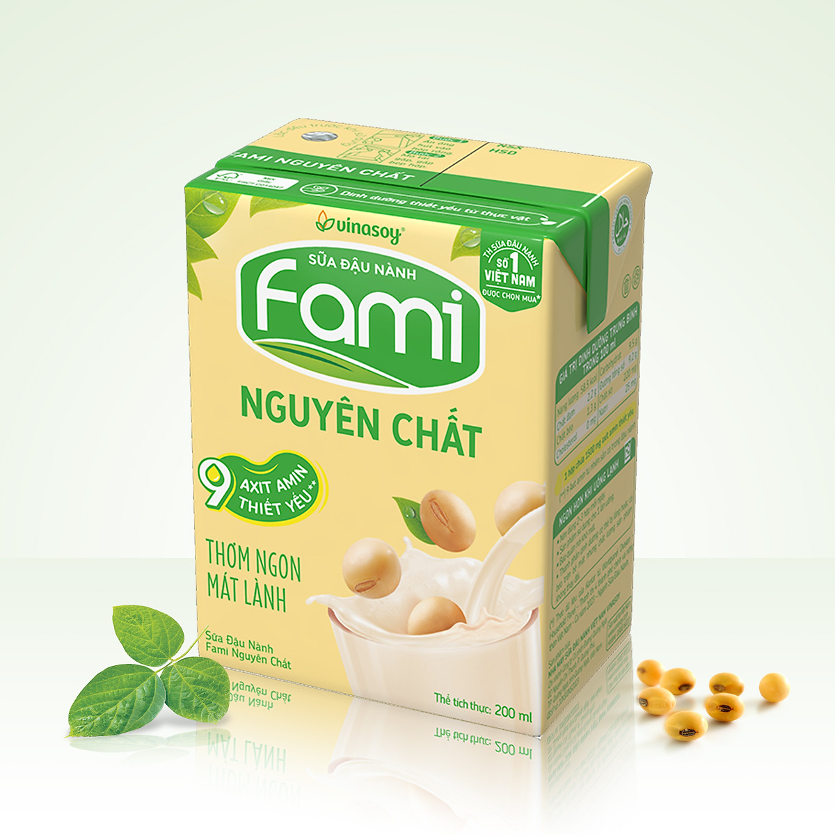Thùng Sữa đậu nành Fami nguyên chất (200ml x 36 Hộp)
