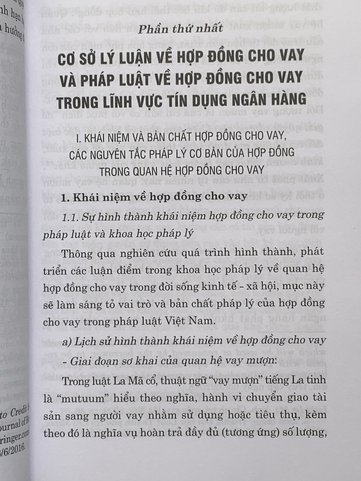 Hợp Đồng Cho Vay Trong Lĩnh Vực Tín Dụng Ngân Hàng - Lý Luận Và Thực Tiễn Áp Dụng (Sách Chuyên Khảo)