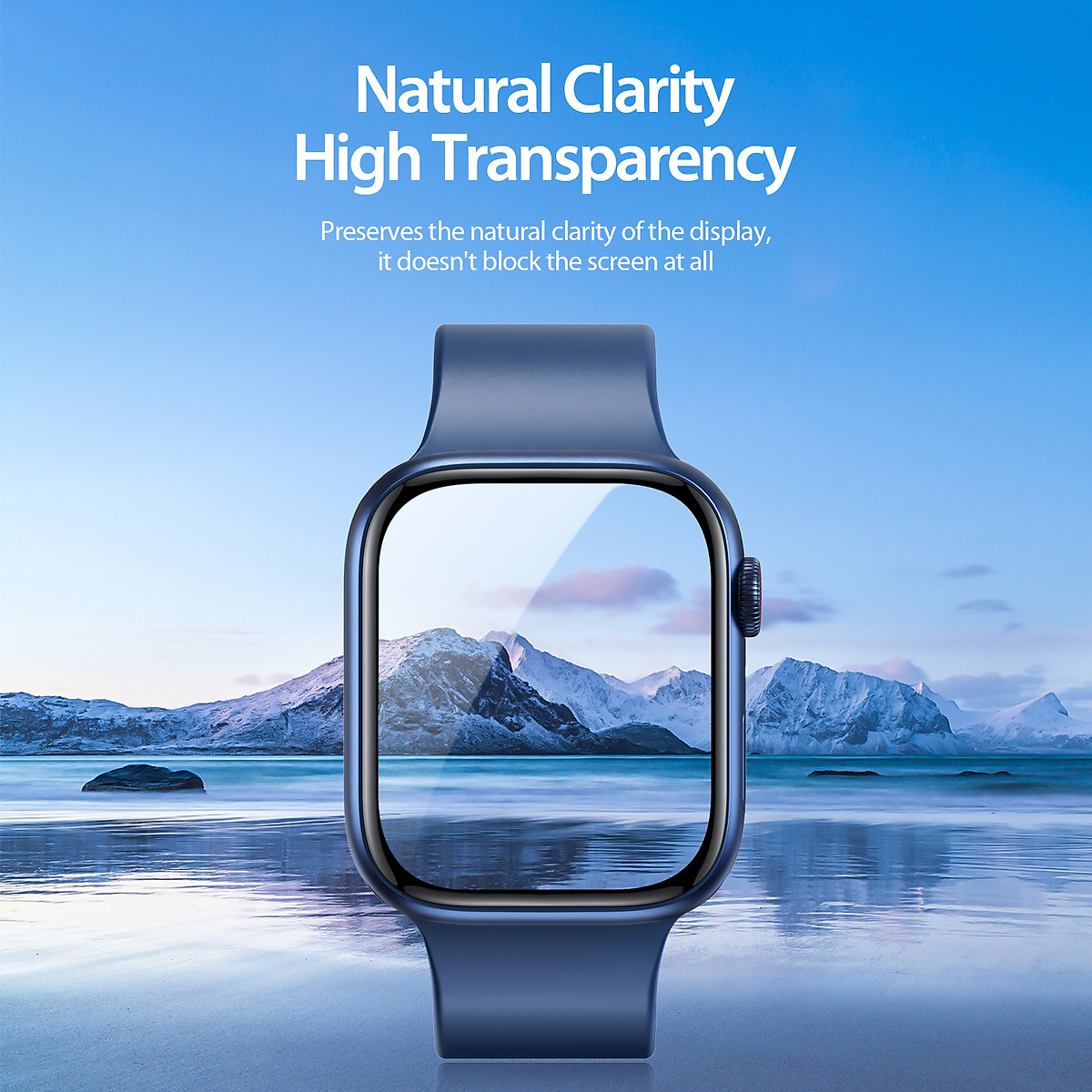 Bộ 2 Miếng Dàn Màn Hình PMMA Dành Cho Apple Watch 10/ 9 / 8 / 7 / 6 / 5 / 4 / SE / SE 2, Dux Ducis, chống vân tay_ Hàng chính hãng