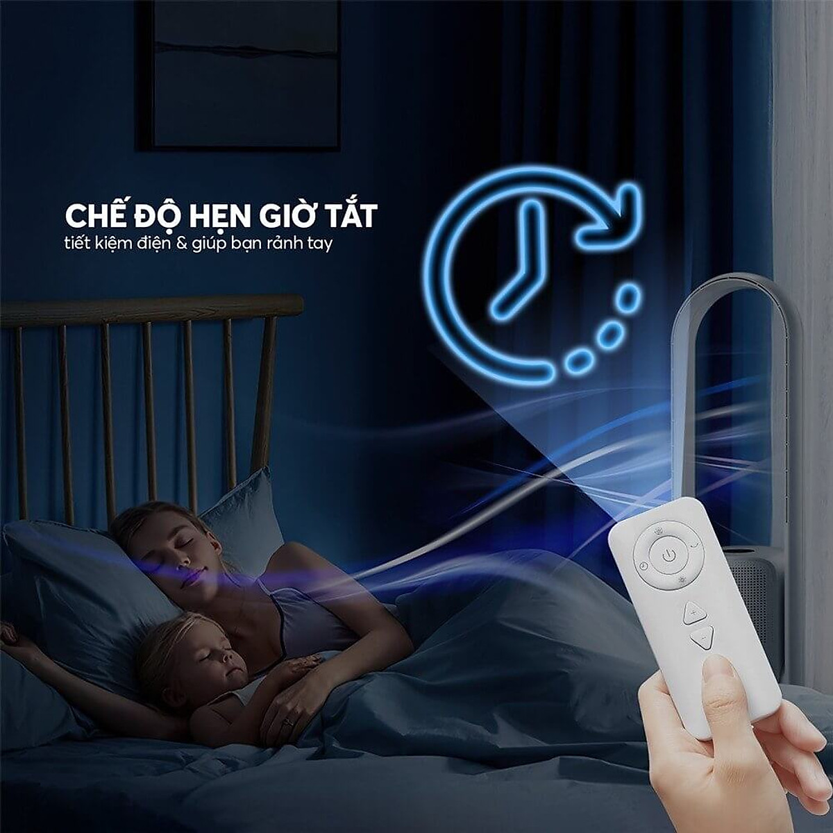 Quạt không cánh kết hợp lọc không khí Elmich BFE-3936 - Hàng Chính Hãng