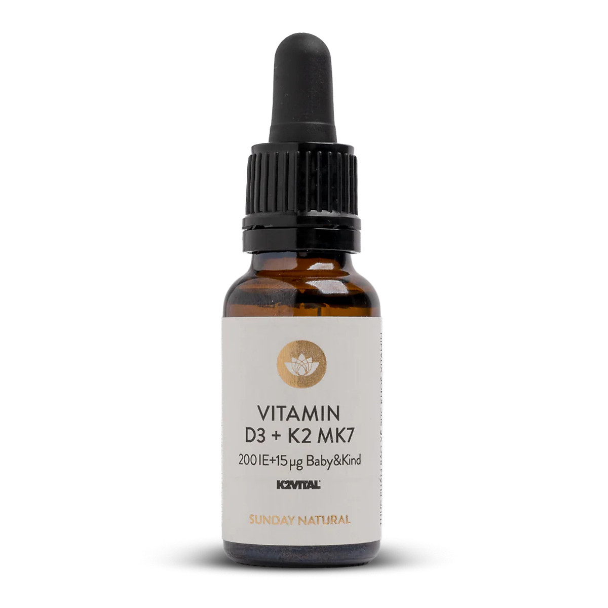 Thực phẩm bảo vệ sức khỏe Vitamin D3K2 MK7 Sunday Natural 20ml nhập khẩu từ Đức bổ sung D3K2 cho bé từ sơ sinh