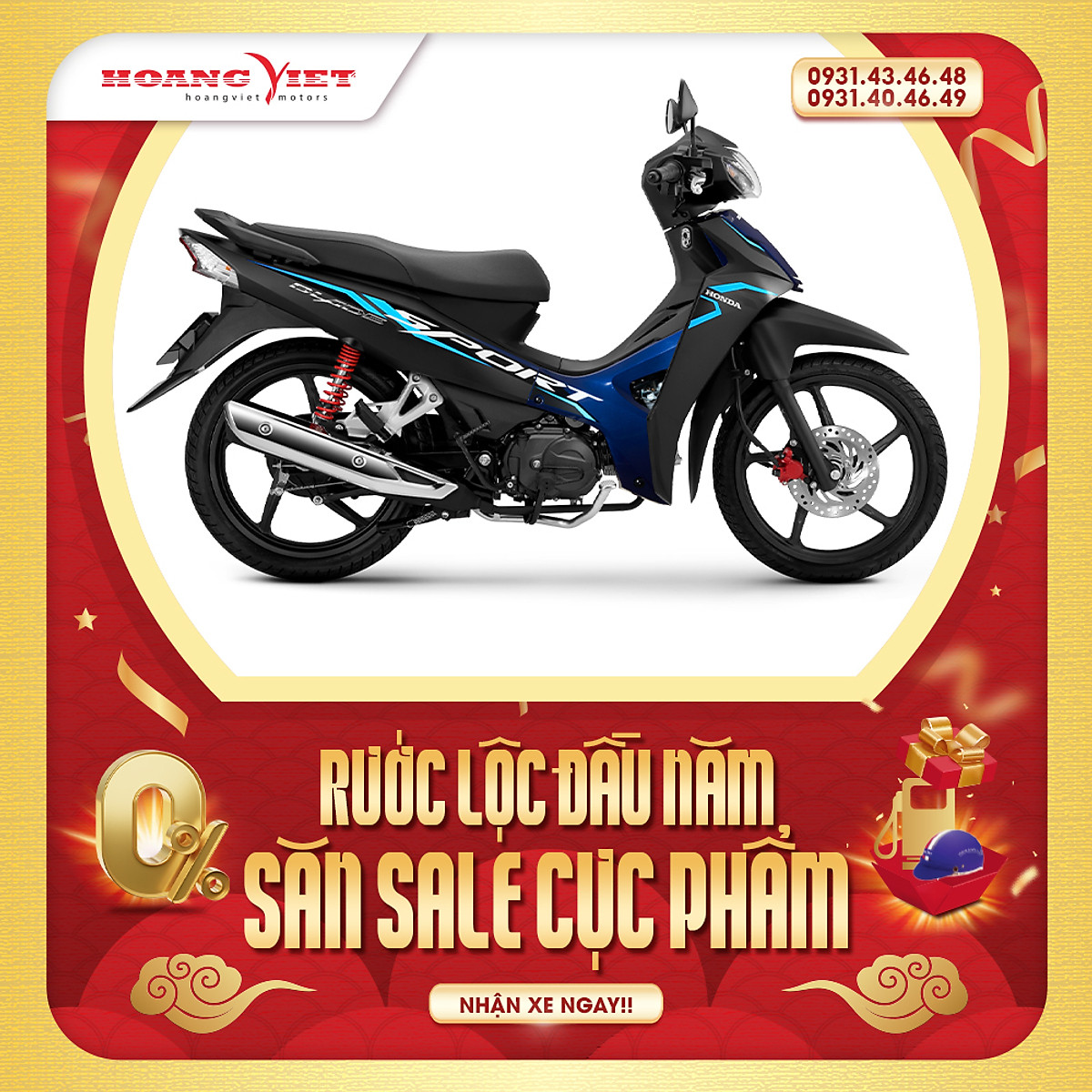 Xe máy Honda BLADE phiên bản Thể Thao 2023