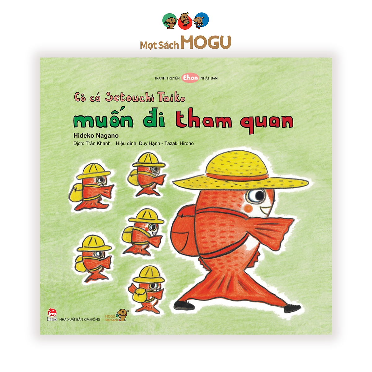 Ehon - Phát triển quan sát - Cô cá Setouchi Taiko muốn đi tham quan - cho bé 3-6 tuổi