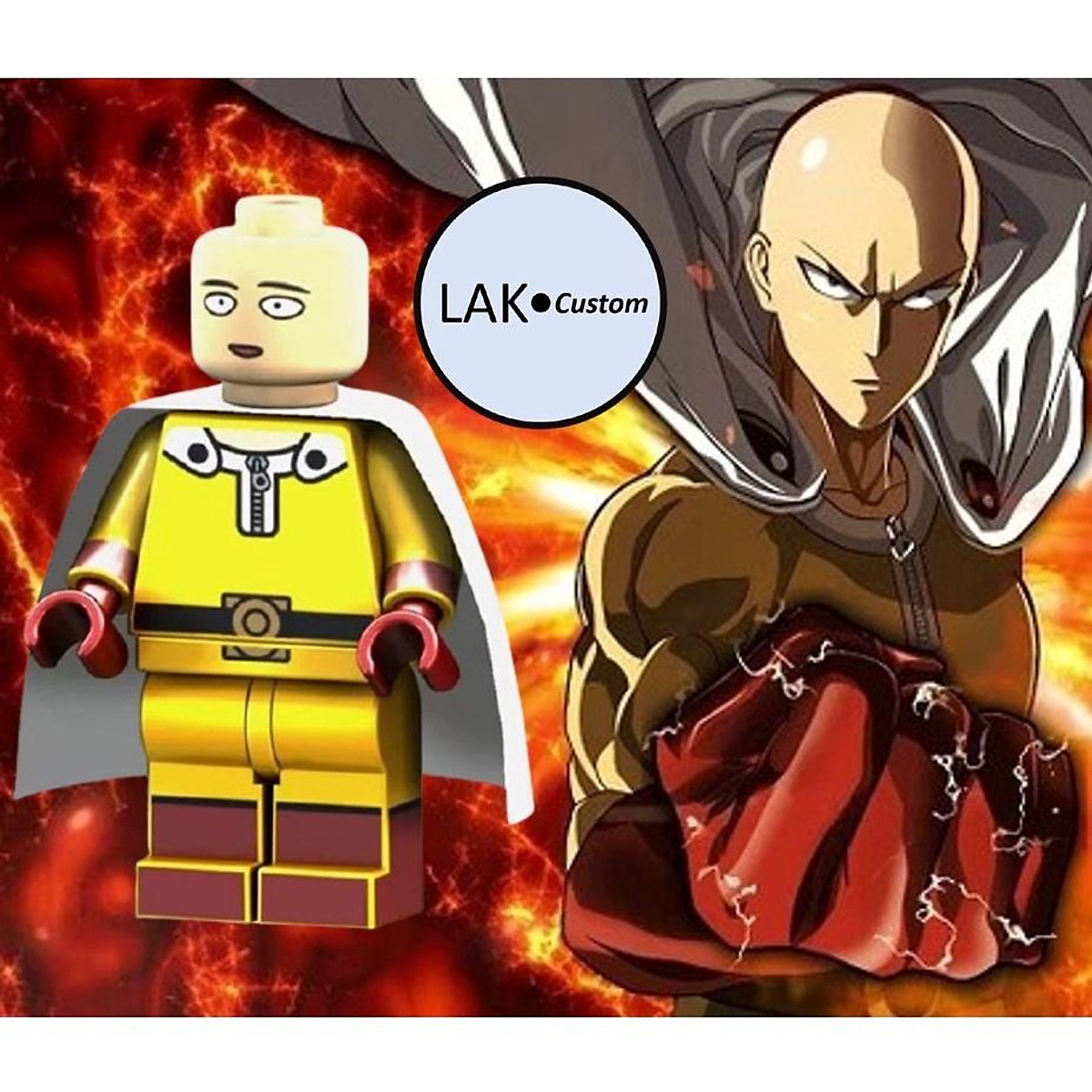 Mua Mô Hình Saitama Thánh Phồng Tôm (Lego One Punch Man)