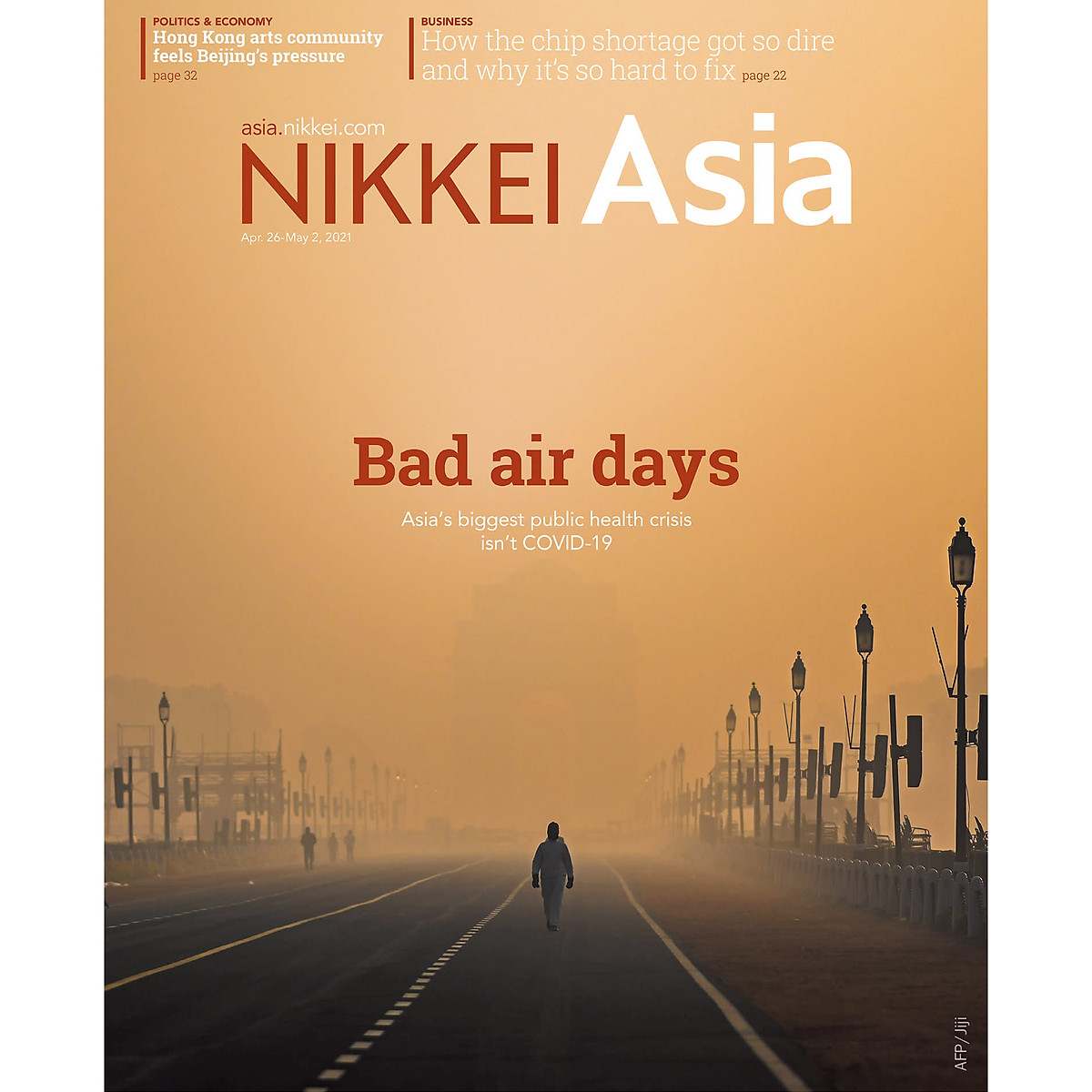 Nikkei Asian Review: Nikkei Asia - 2021: BAD AIR DAYS - 17.21 tạp chí kinh tế nước ngoài, nhập khẩu từ Singapore