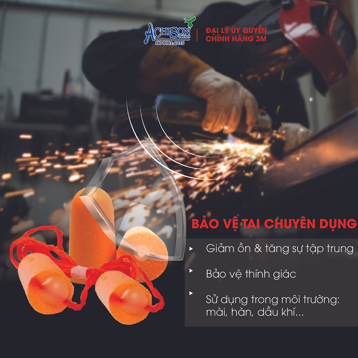 Combo 5 Cặp Nút Tai Chống Ồn 3M 1110/1100 - Giảm ồn khi ngủ, làm việc, đi máy bay