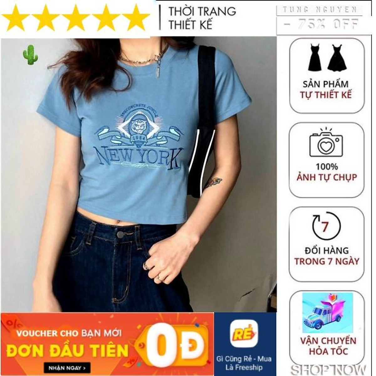 ÁO croptop - Áo in hình thời trang PC