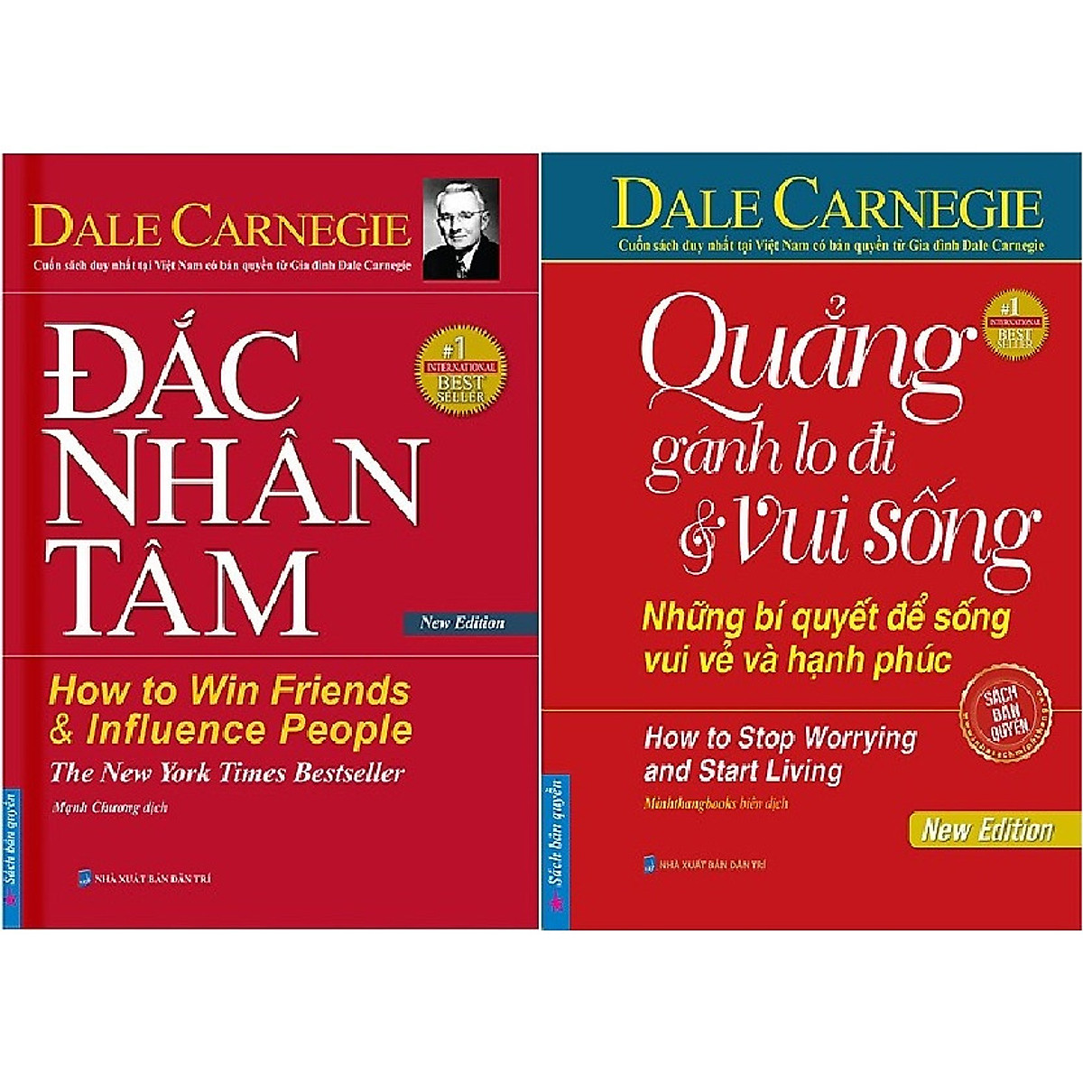 Combo Đắc Nhân Tâm (Bìa Cứng) + Quẳng Gánh Lo Đi Và Vui Sống - Những Bí Quyết Để Sống Vui Vẻ Và Hạnh Phúc (Bìa Cứng)