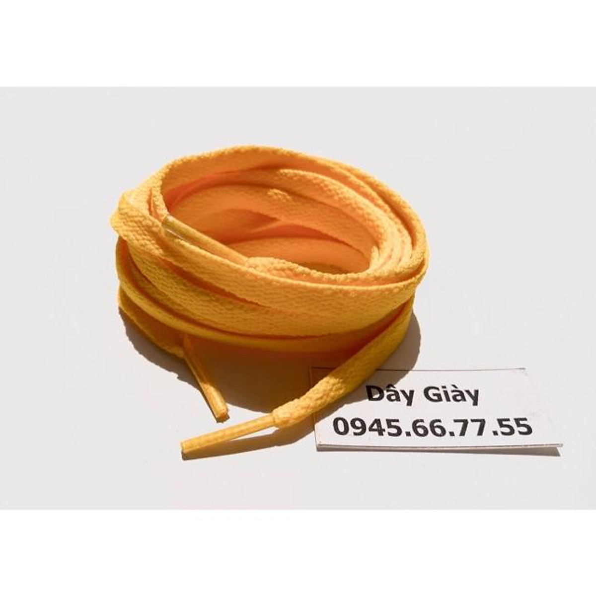 Dây giày màu vàng nghệ tươi 1m2