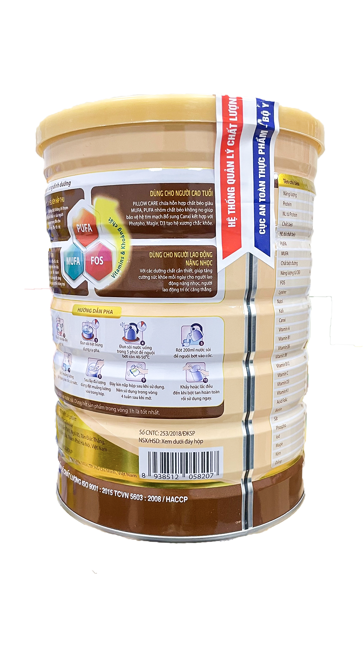 Sữa Bột Cho Người Lớn Phục Hồi Sức Khỏe Sau Khi Ốm Tăng Sức Đề Kháng Bổ Sung Vitamin Khoáng Chất Pillow Care