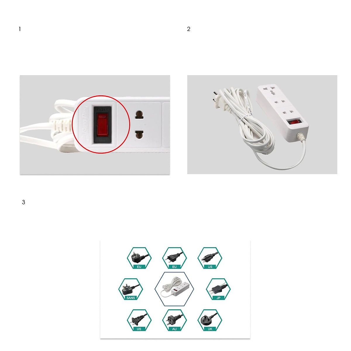 Ổ cắm đa năng OC05.V2 3C/10A