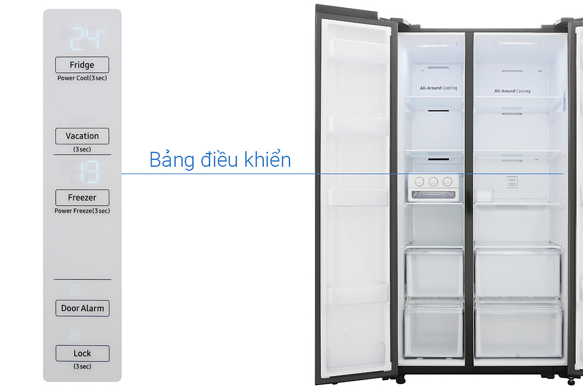 Tủ Lạnh Samsung Inverter 647 lít RS62R5001B4/SV