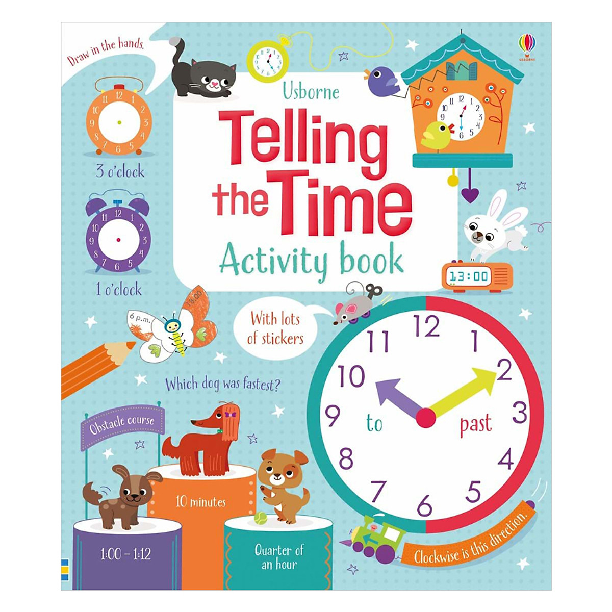 Sách tương tác tiếng Anh - Usborne Telling the Time Activity Book