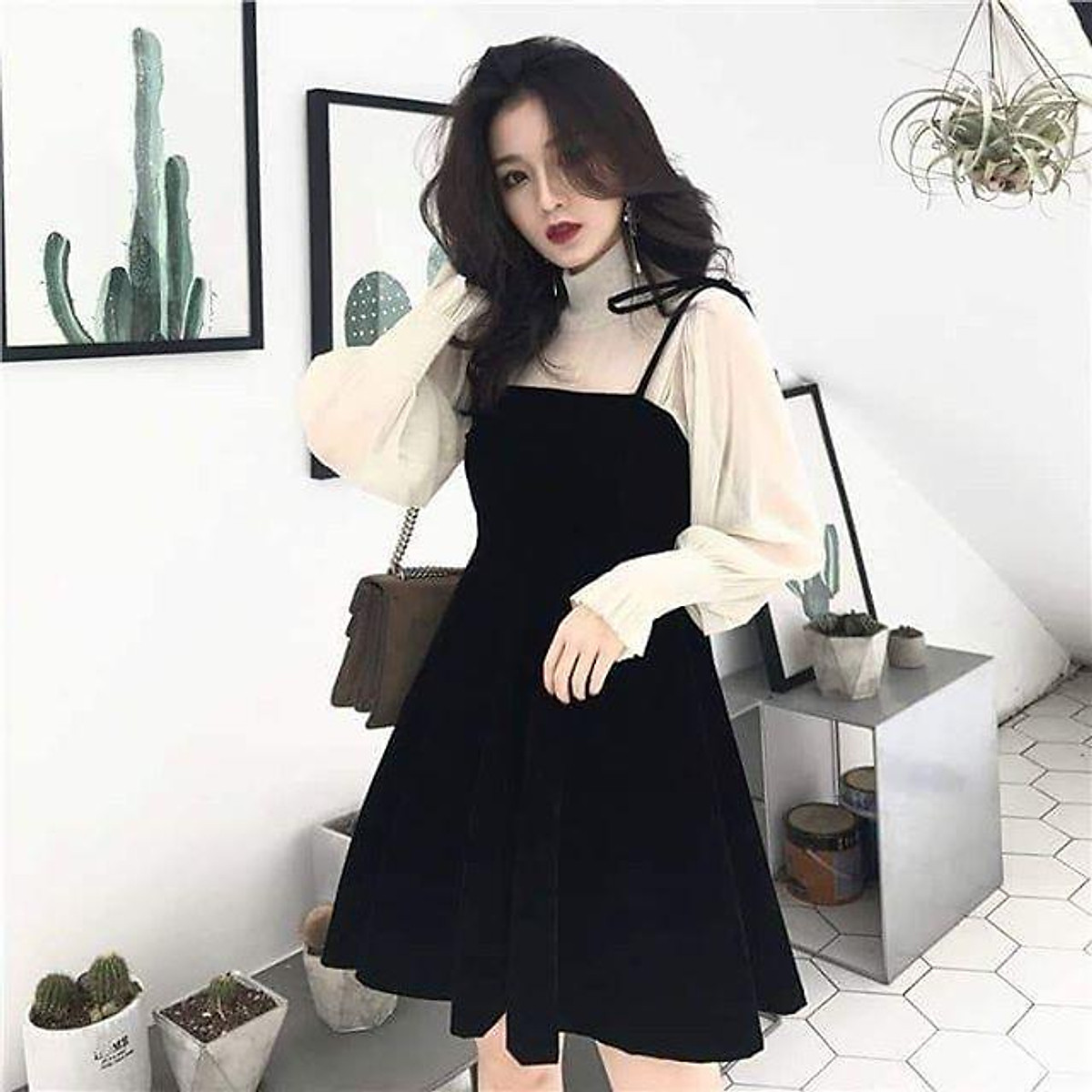 Chân váy dài chân váy ulzzang  Chân váy vạt lệch phối đen trắng  Chân  váy chữ A chân váy xòe  NhimShop CV09  Deal Xu Hướng Giảm 50 Nhiều Sản  Phẩm