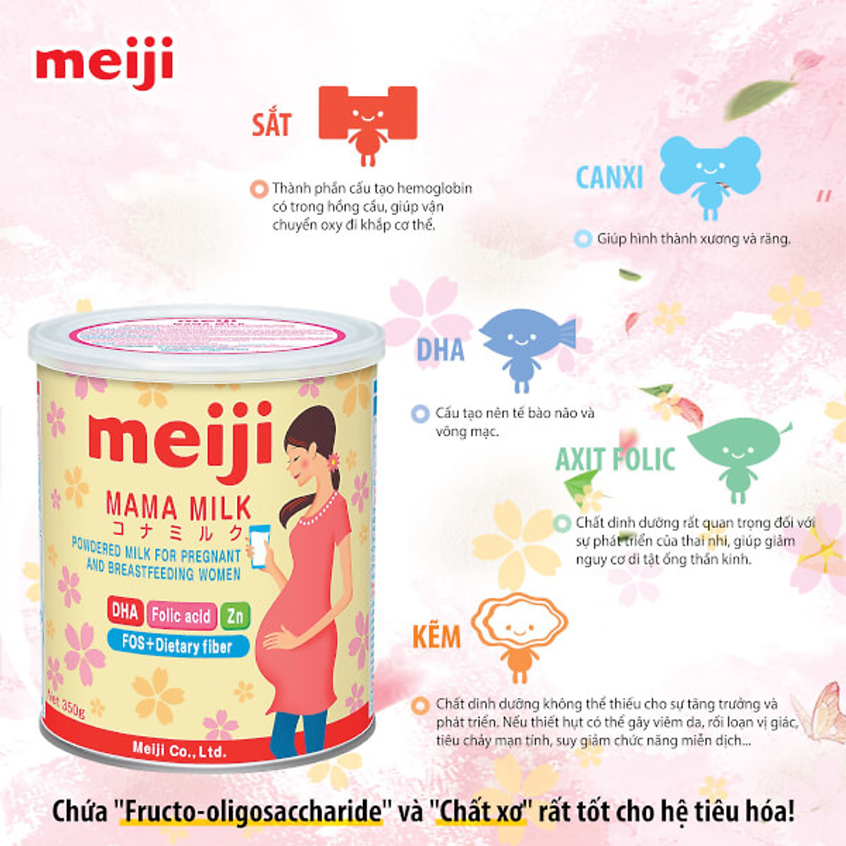 Meiji Mama milk 350g - Dành cho Bà Bầu