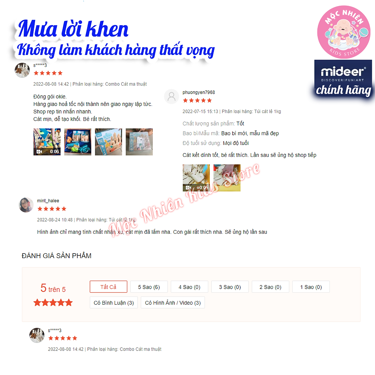 Đồ Chơi Cát Ma Thuật Mideer Magic Sand Play Set Dành Cho Bé 3 Tuổi, Đồ Chơi Cảm Giác Cho Bé