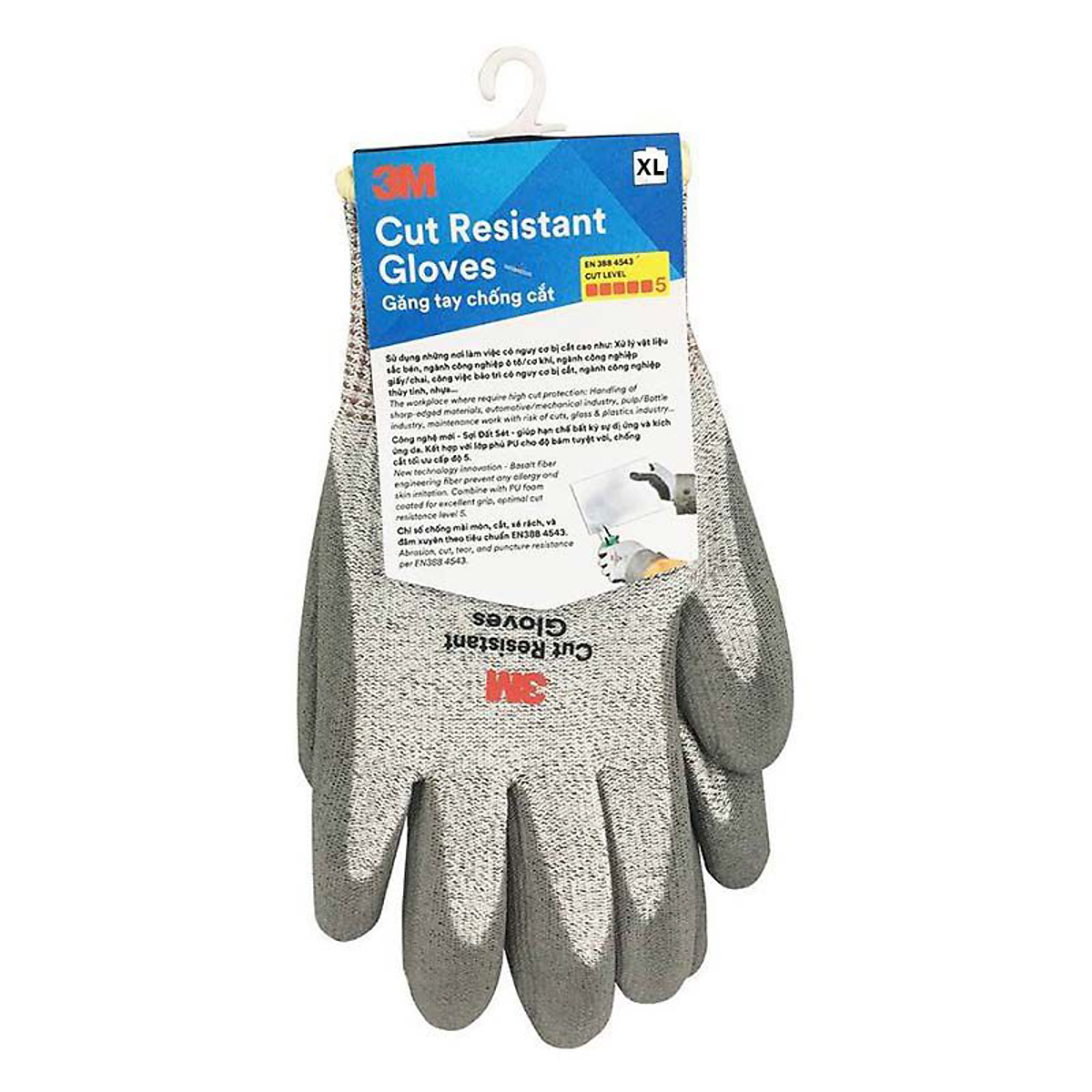 Găng Tay Chống Cắt 3M Cấp Độ 5 Cut Resistant Gloves