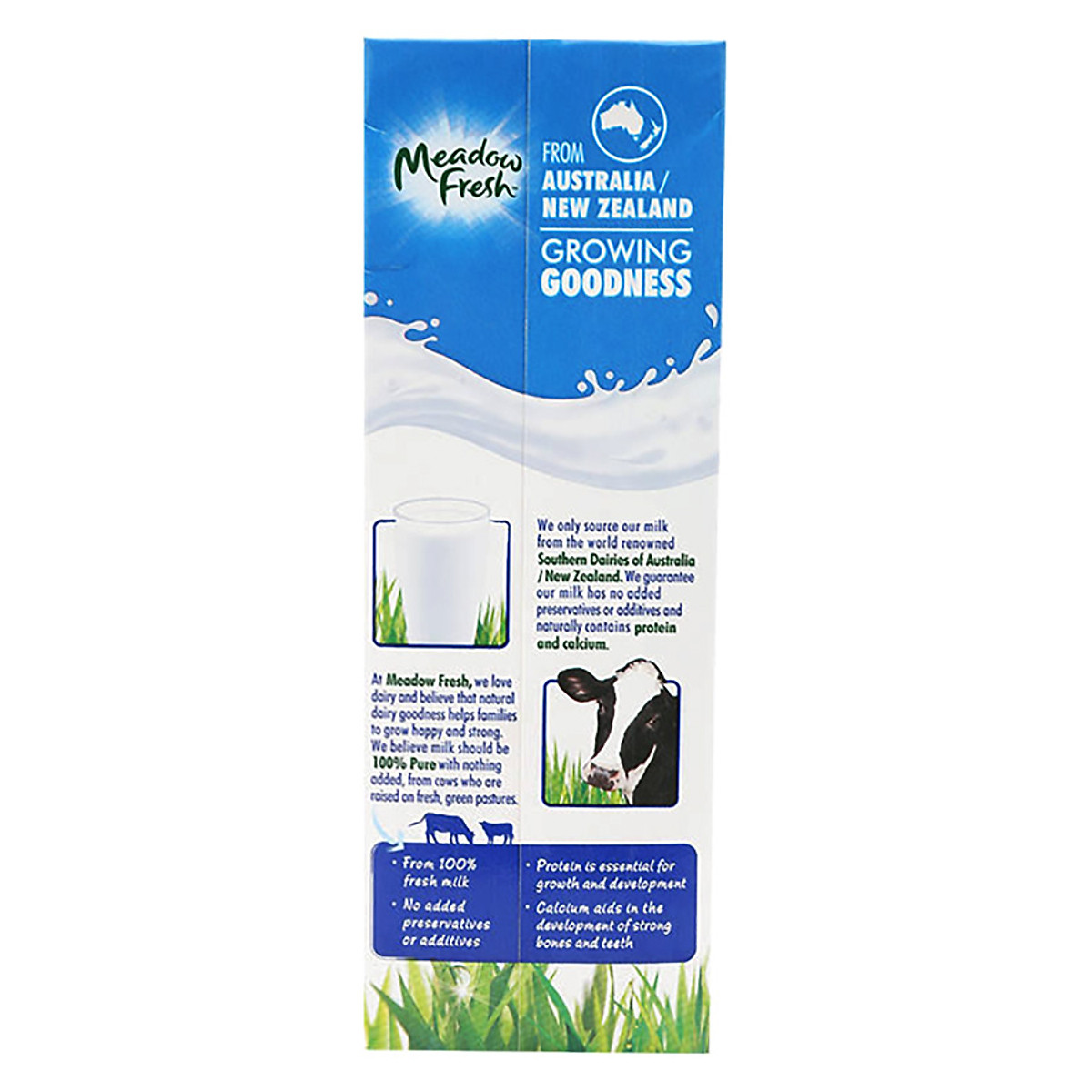 Thùng 12 hộp Sữa tươi tiệt trùng nguyên kem Meadow Fresh 1L hàng New Zealand