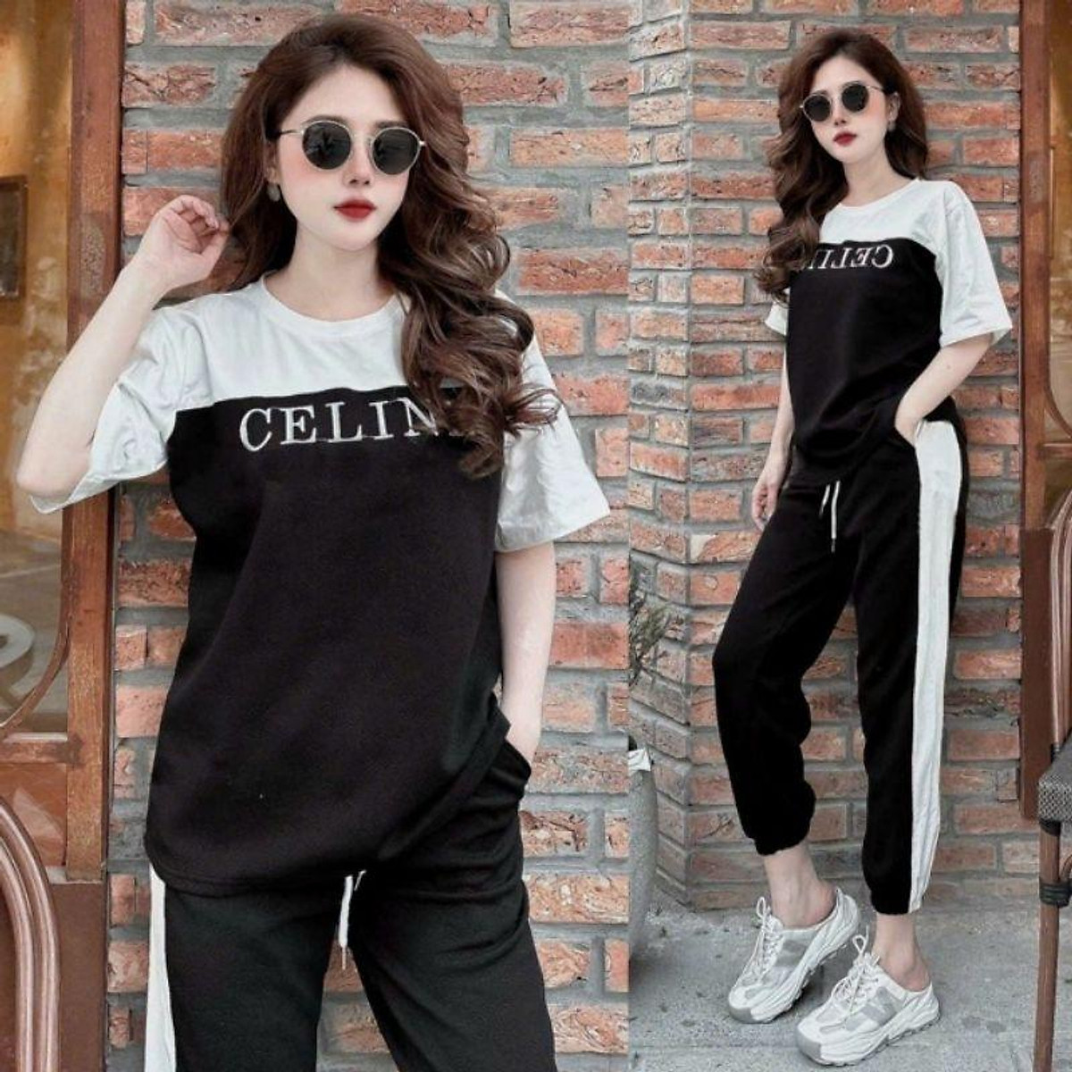 Sét Bộ Đồ Thể Thao Nữ From Rộng Thời Trang Cao Cấp Mẫu Mới Đẹp Có