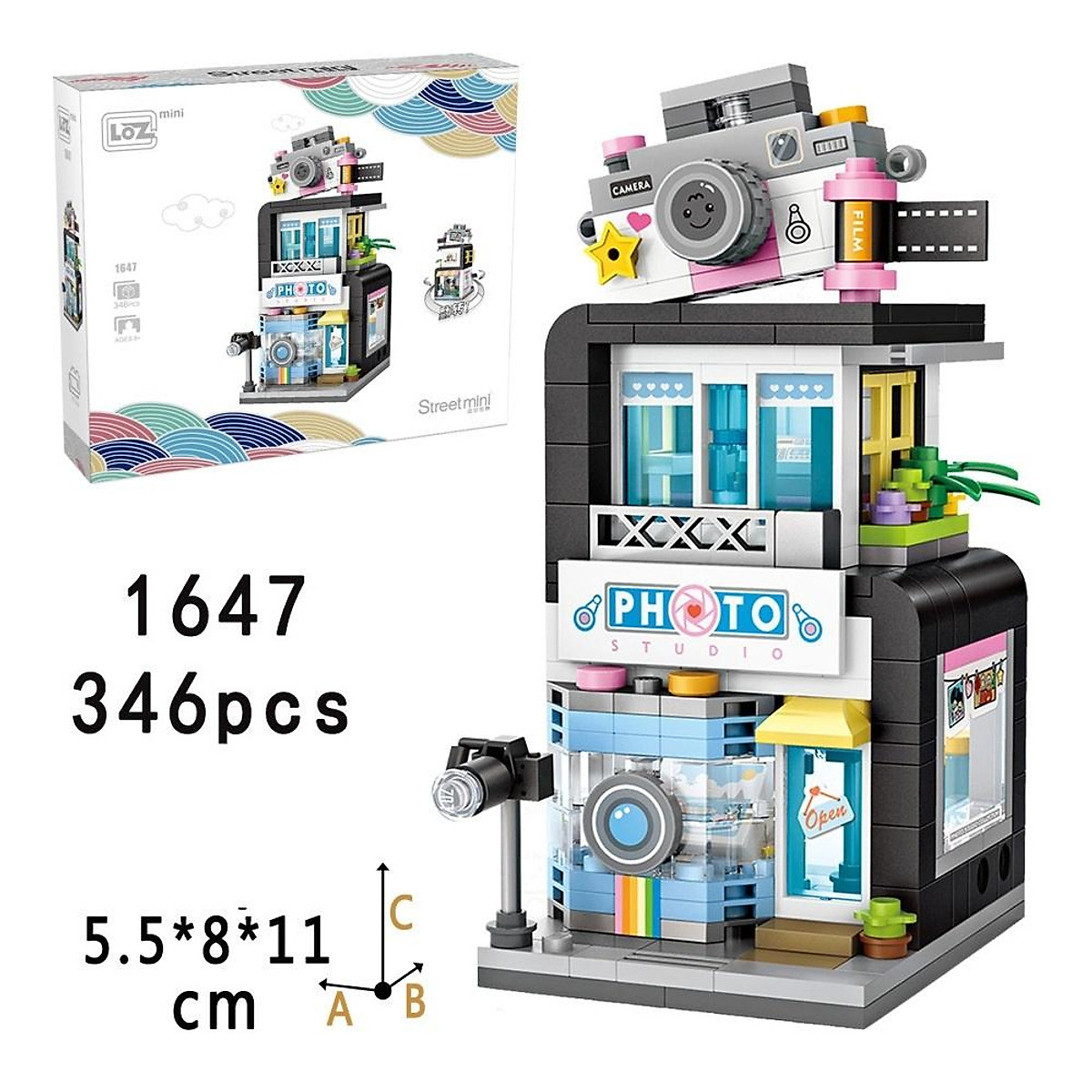 Đồ chơi lắp ráp building blocks mô hình cửa hàng tiện lợi- hair salon-photo studio- bakery-clothing store Đồ chơi lắp ráp building blocks mô hình cửa hàng tiện lợi- hair salon-photo studio- bakery-clothing store