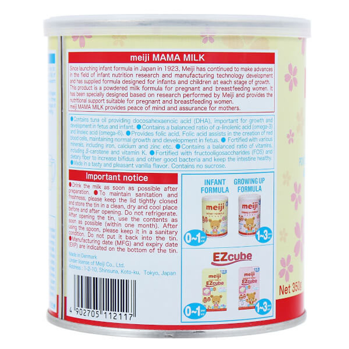Meiji Mama milk 350g - Dành cho Bà Bầu