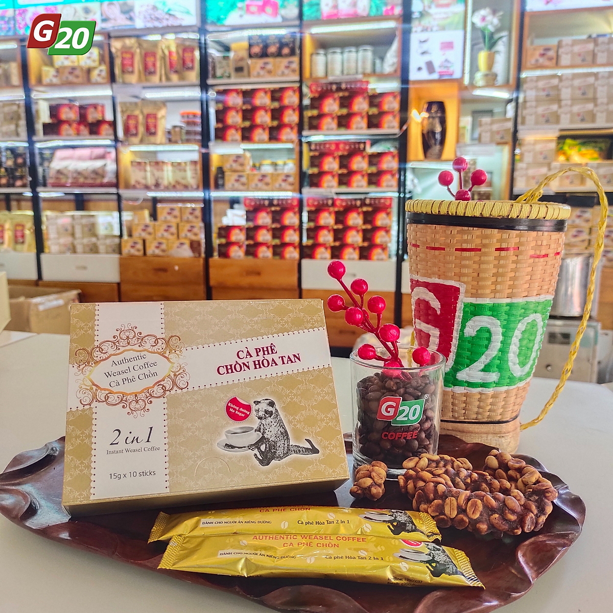 Cà Phê Chồn Hòa Tan 2in1 G20 Coffee