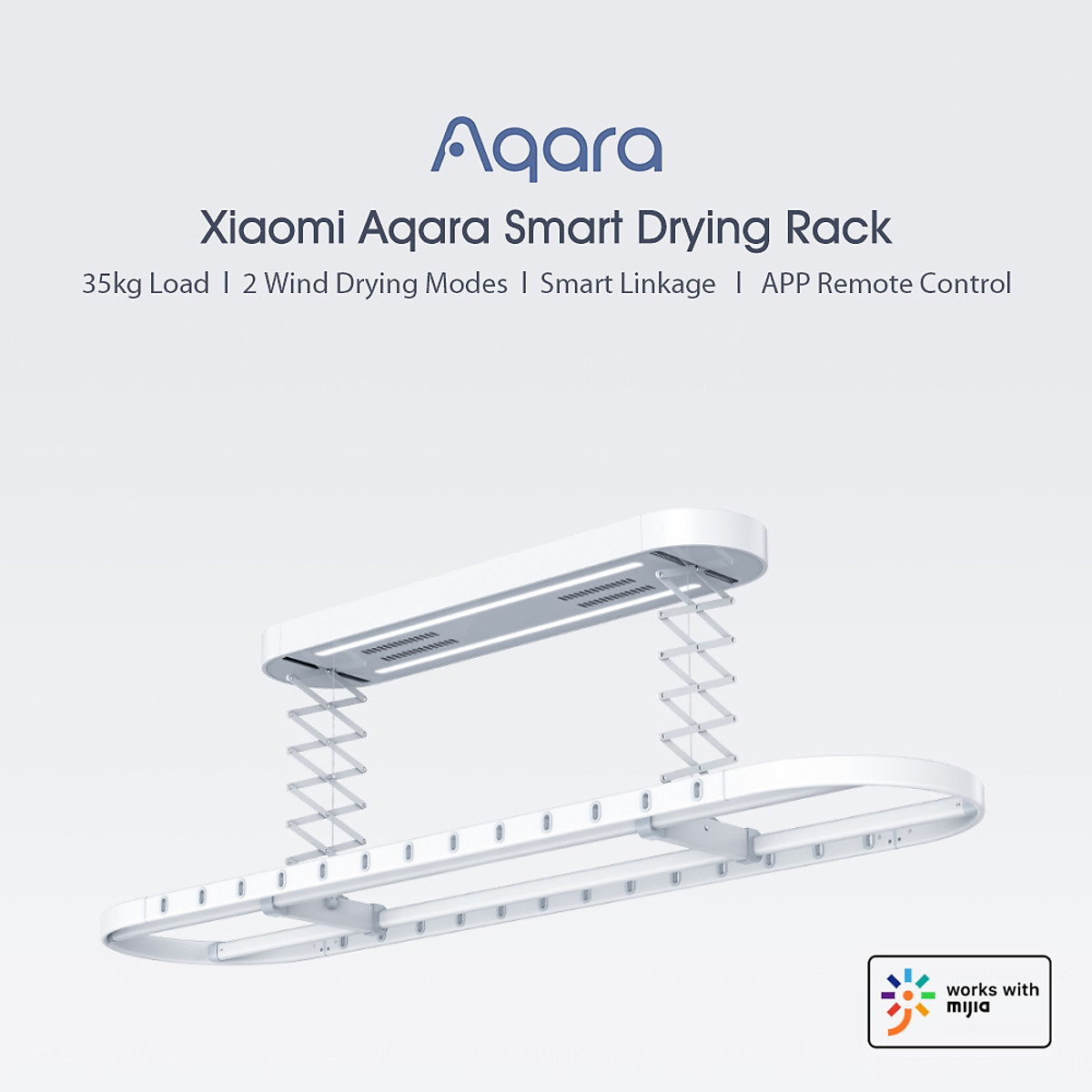 AQara Smart Drying Rack Remote Control Automatic Lifting Air Indoor