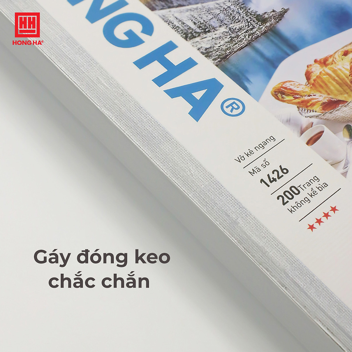 Vở kẻ ngang 200 trang Hồng Hà Let's Party 1426 (5 quyển) - Giao màu ngẫu nhiên