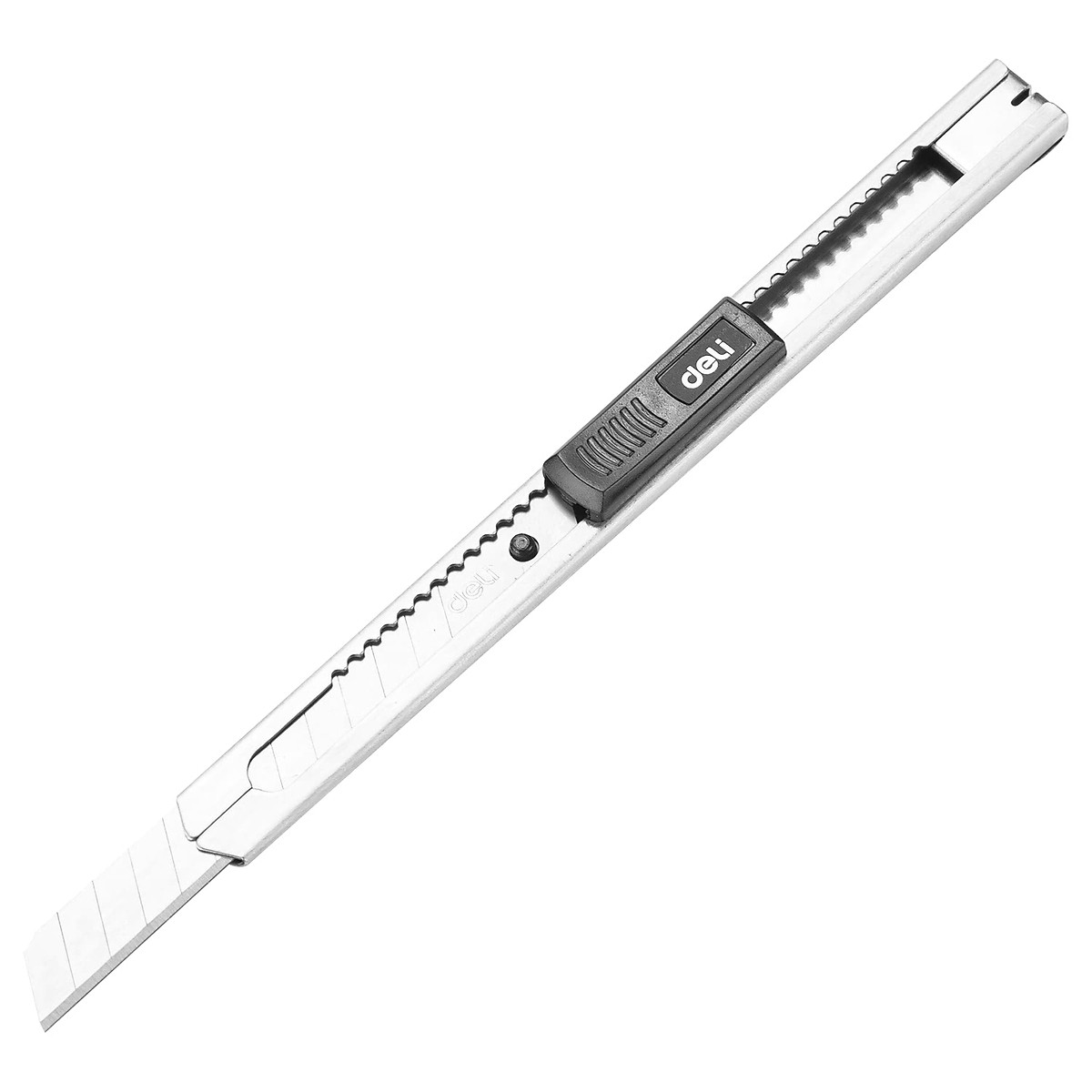 Dao rọc giấy Deli chất liệu kim loại với lưỡi thép SK5, 1 cái - 2058